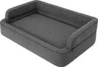Hundebett, Möbel für Tiere, Katzenbett, Abnehmbar Bezug, Hundekorb, Hundekissen, Hundeliege, Schlafplätze, Hundesofa, Graphit, XL: 96x62 cm