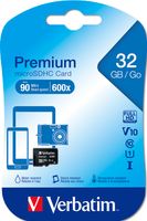 Verbatim paměťová karta Micro Secure Digital Card Premium 32GB UHS-I U1 (Class 10) 44013