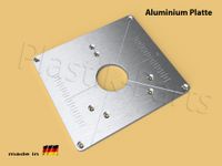 ALU Befestigungsplatte Einlegeplatte Frästisch Bosch POF 1400 ACE 1200 AE Fräse