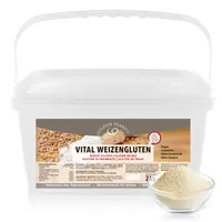 GOLDEN PEANUT Vital Weizengluten 2 kg - rein pflanzlich, Weizeneiweiß, Seitan, Backen, Kochen