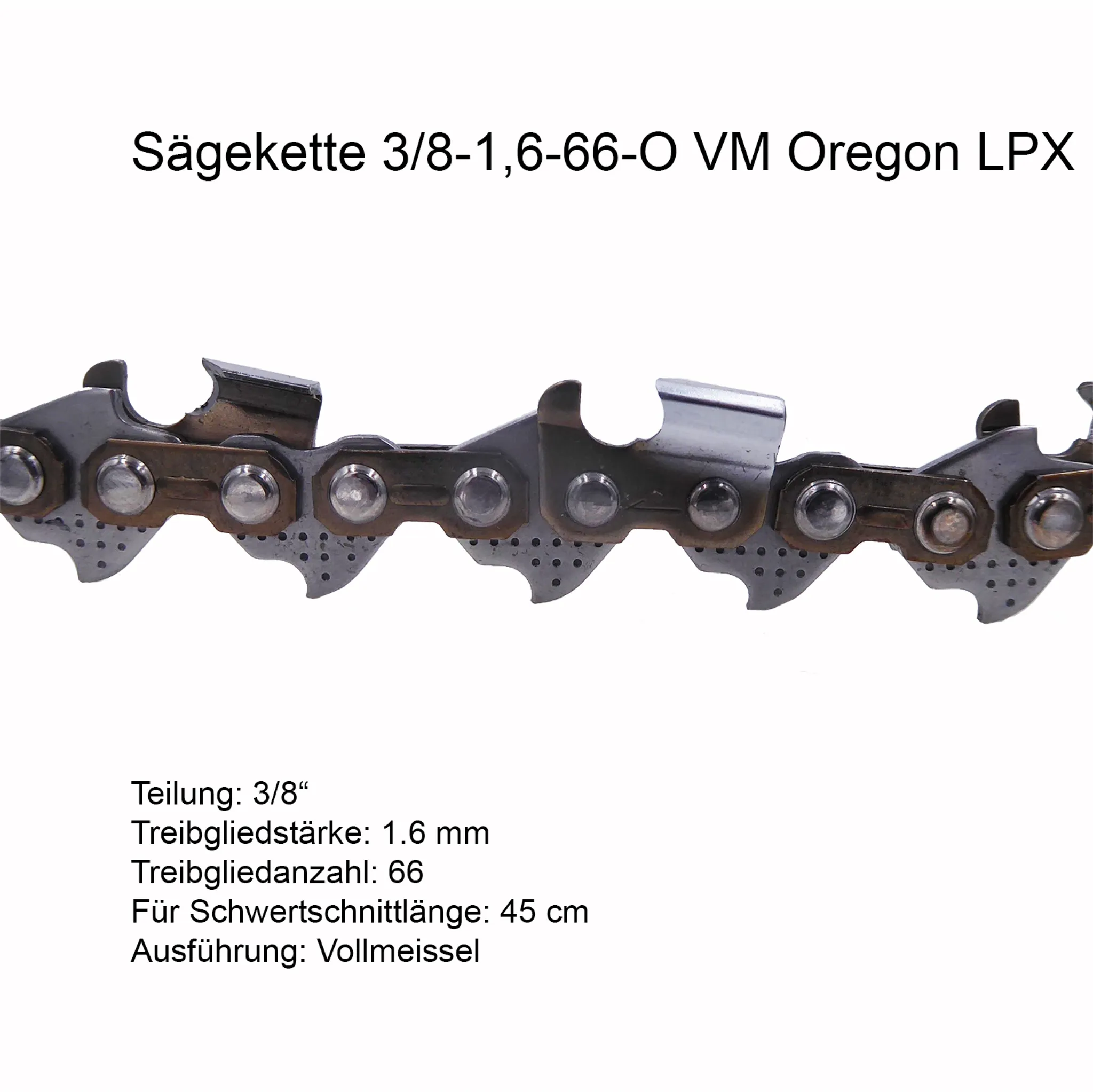 Sägekette 50 Cm, 3/8", 72 TG, 1,6 Mm – Halb Produktbild-Vorschau 3