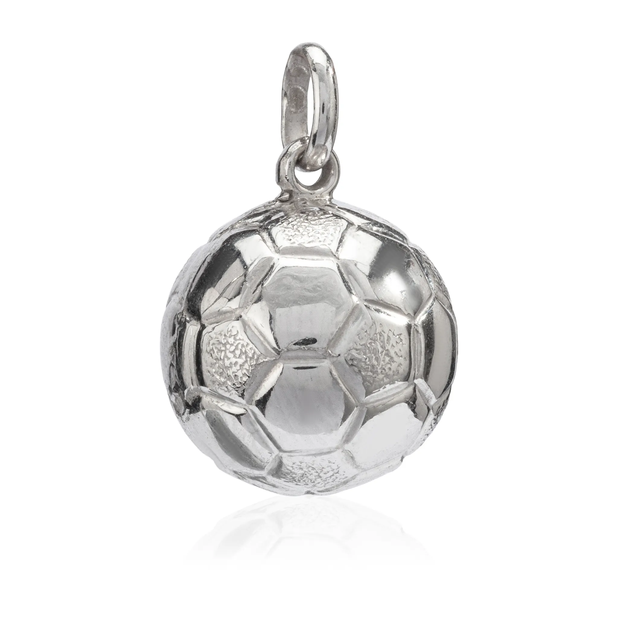 Ball 925 Fußball Silber Kettennhänger