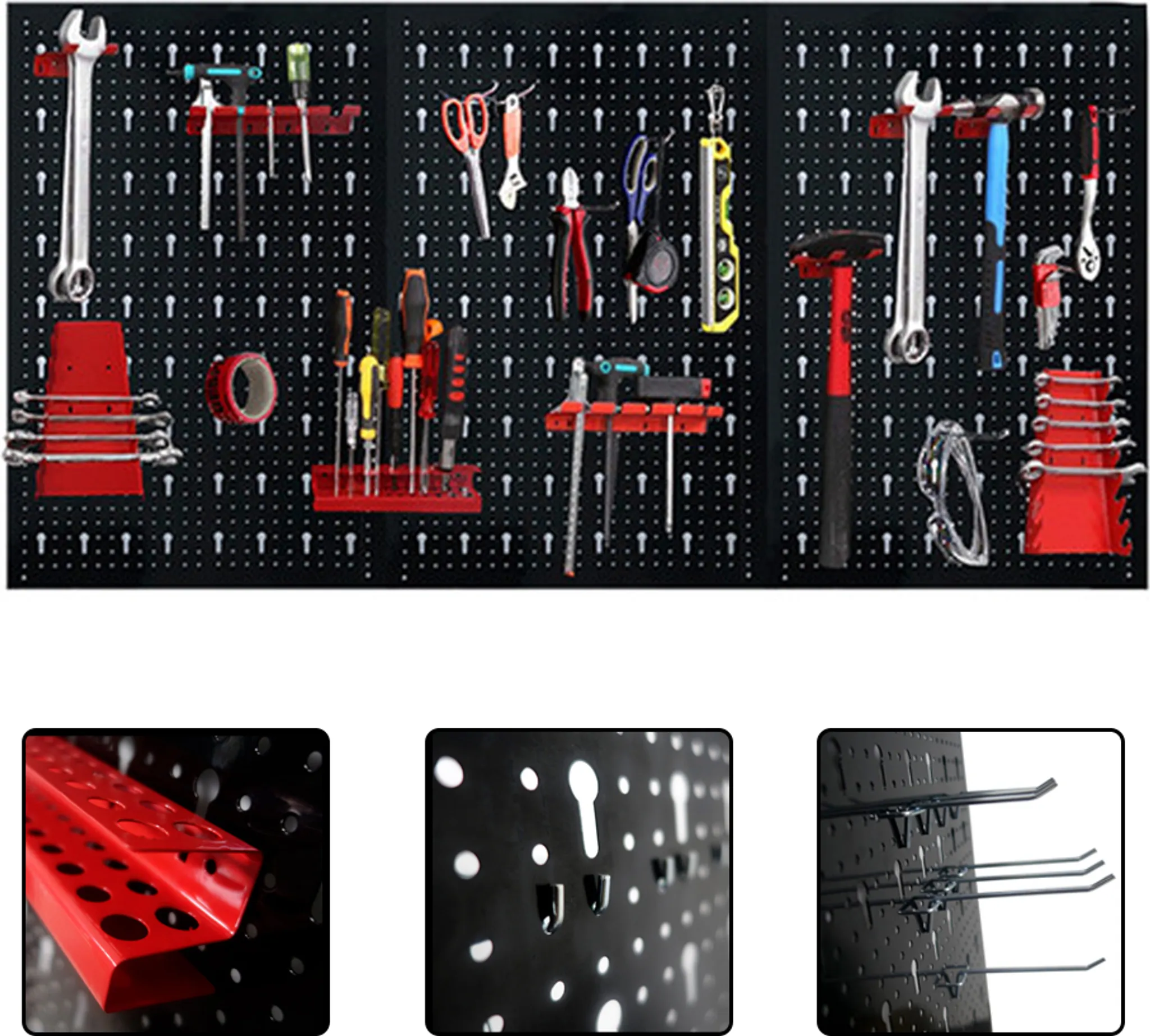 Rangement Atelier Porte-Outils Mural LARS360 - Support Pour 4