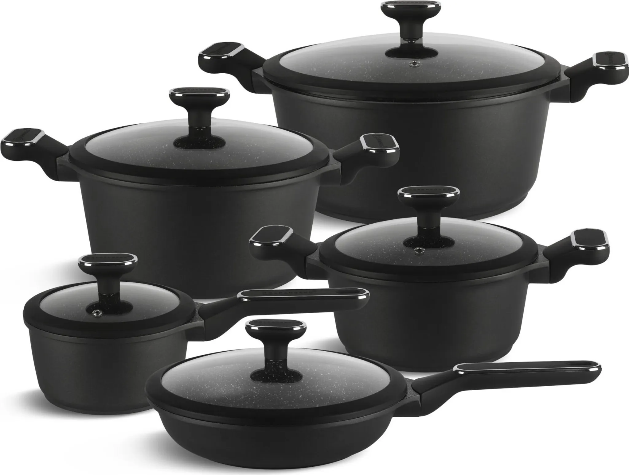 Schwarze Töpfe Topf-Sets