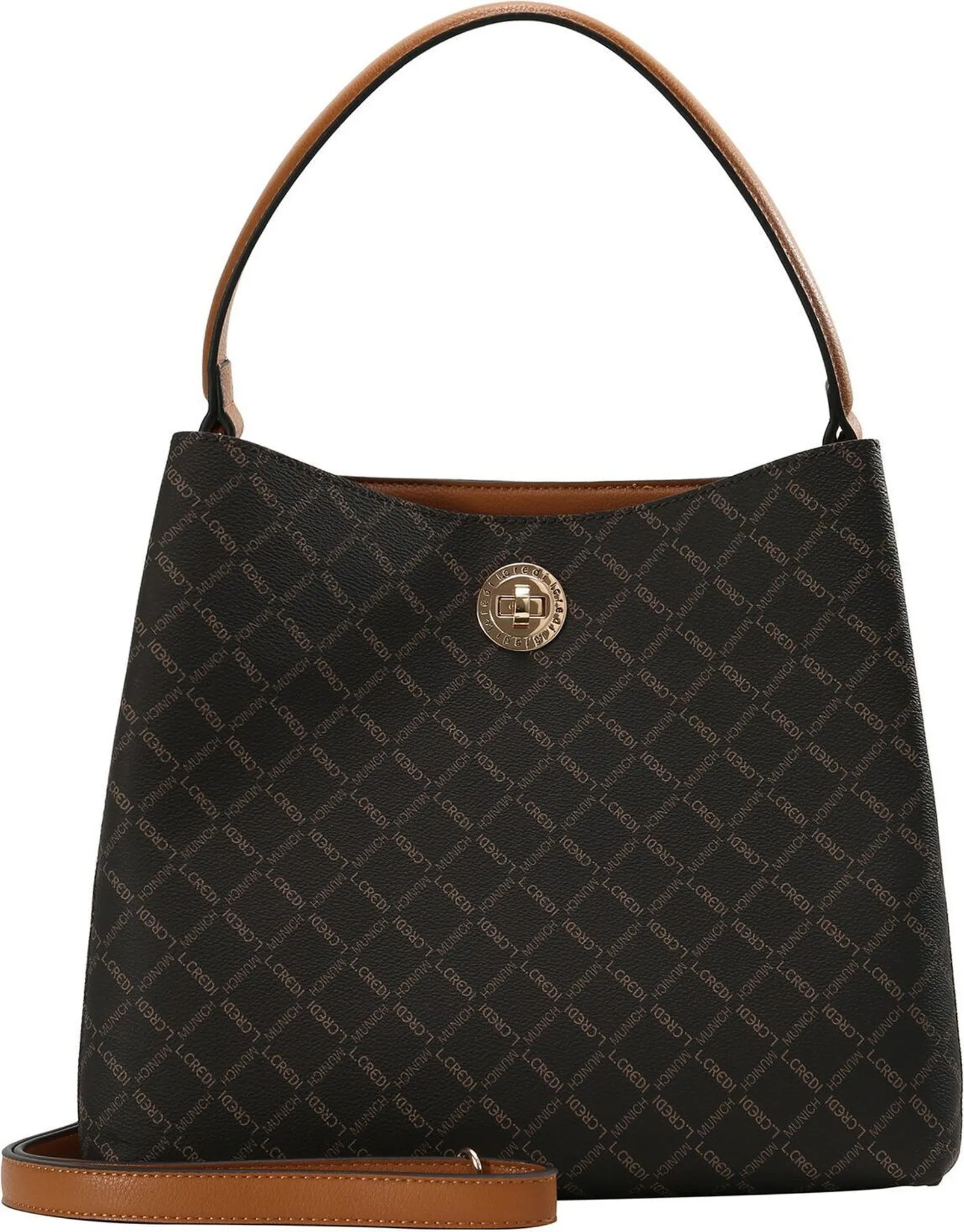 CREDI Hobo Filiberta mit Label-Applikationen Damen