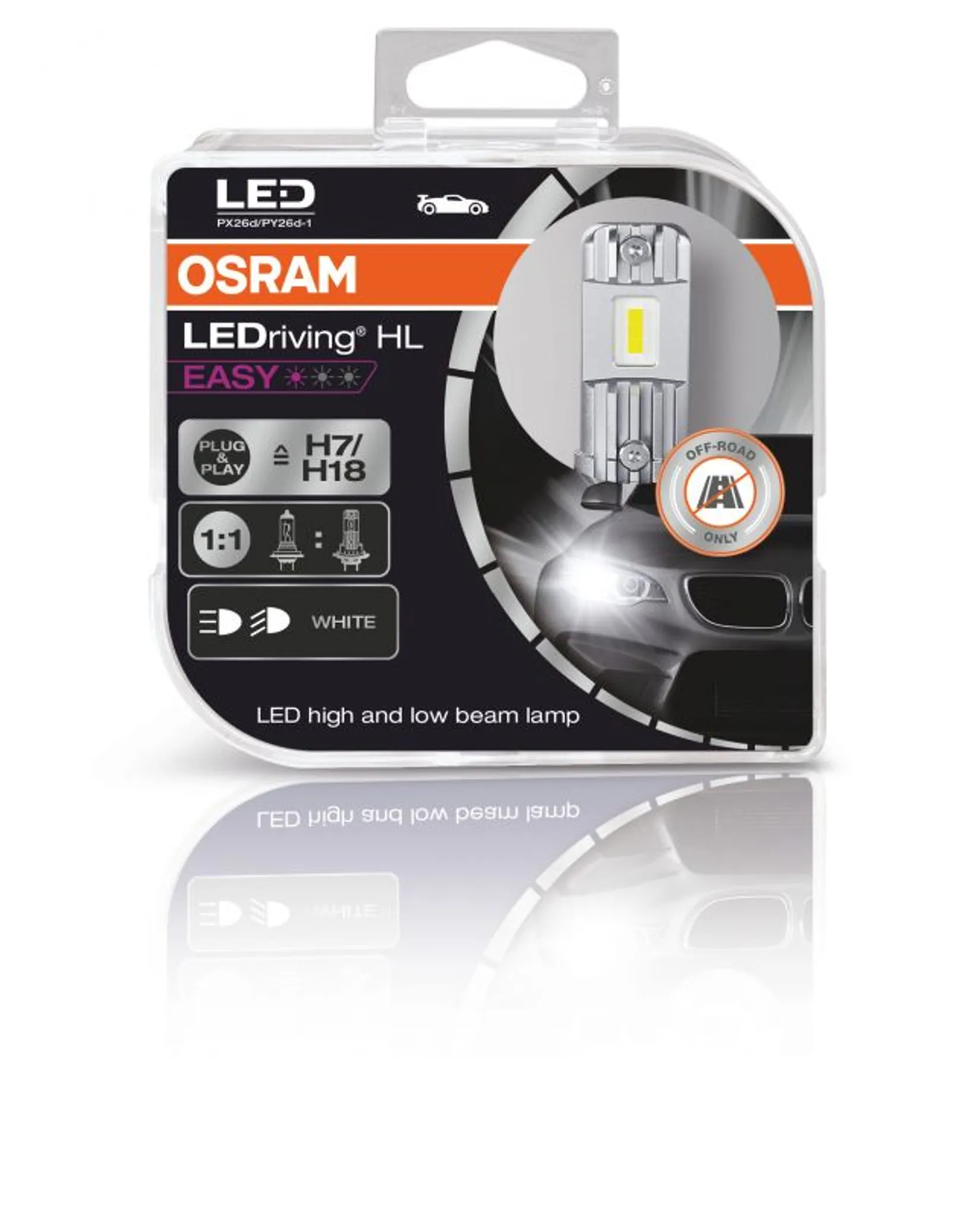 2er Set OSRAM H7 Night Breaker LED Autolampe 19W 6000K