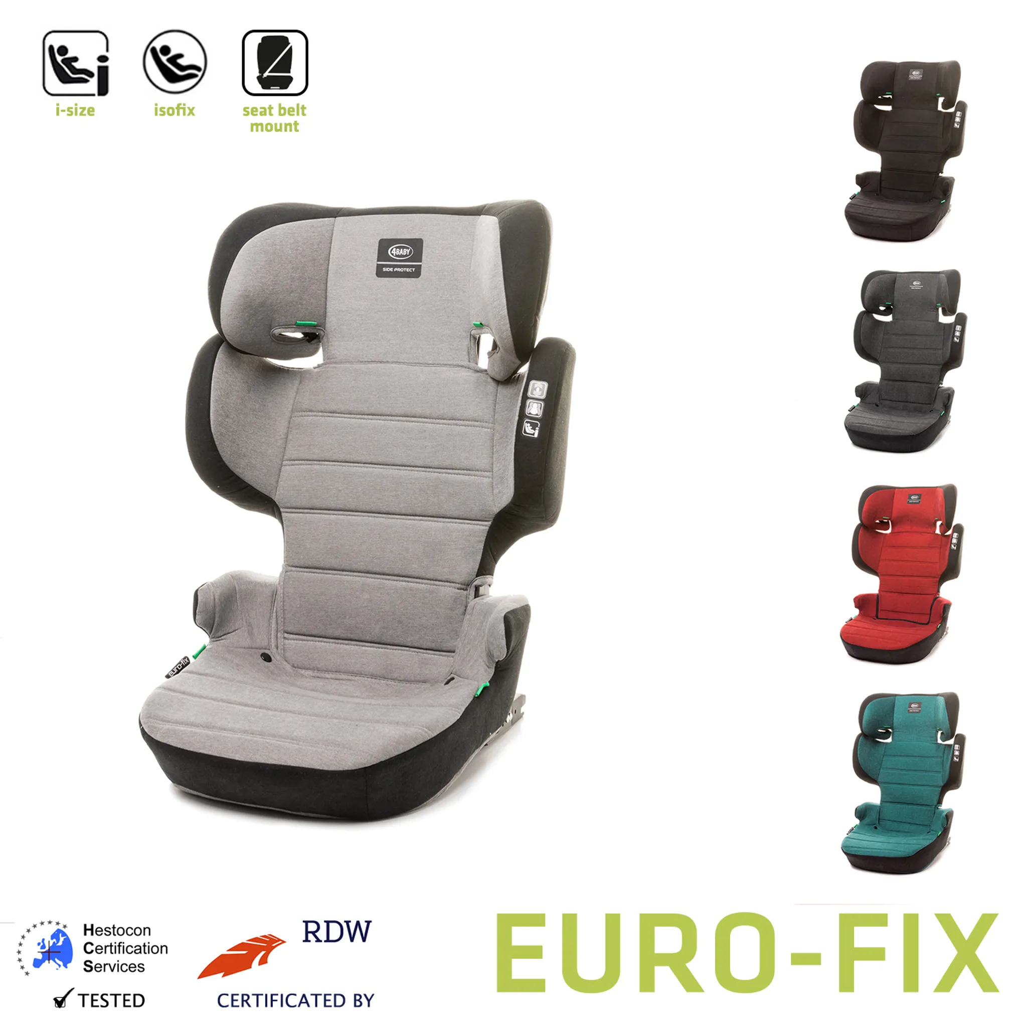 Kindersitz 4Baby Euro-FIX , 15-36kg, i-Size