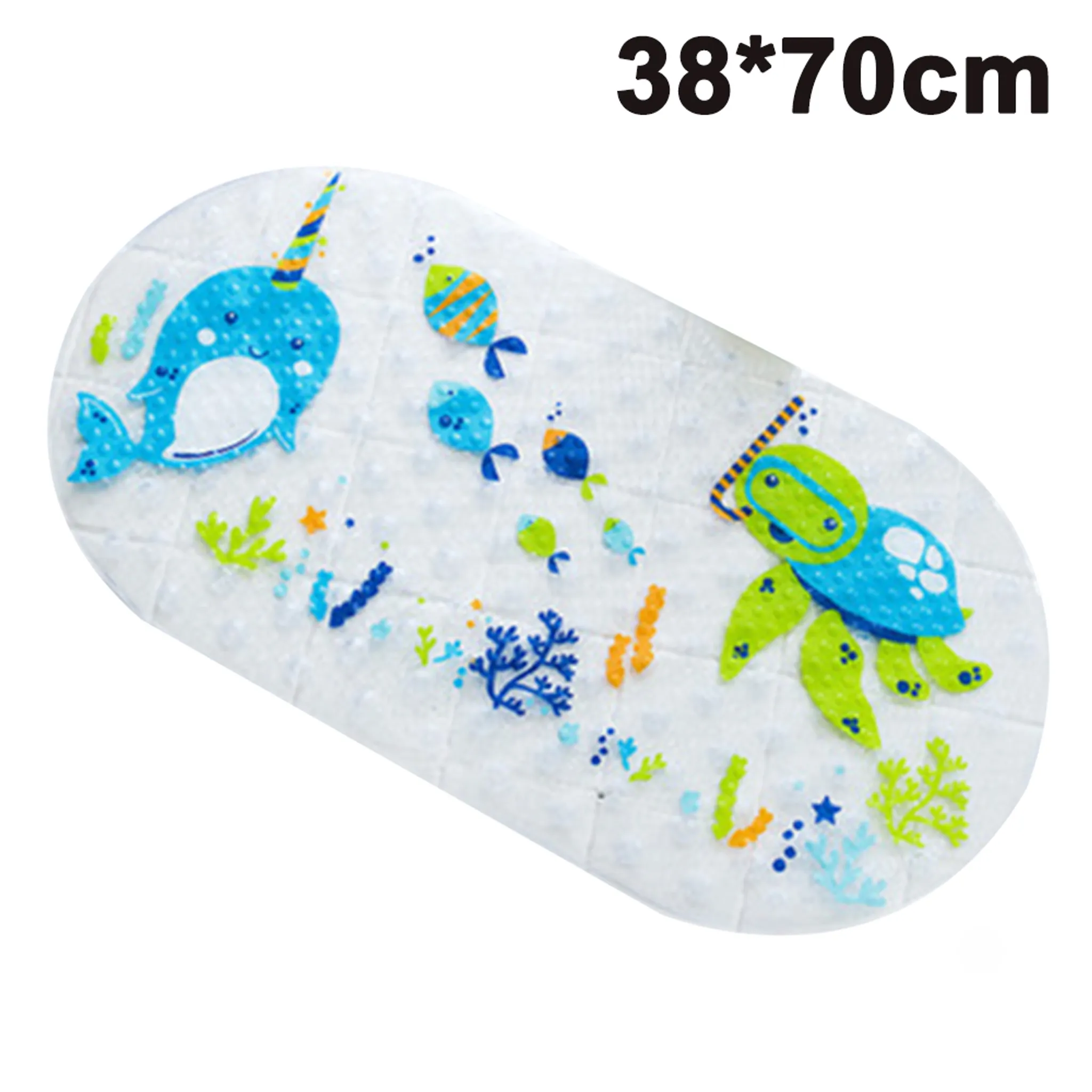 (70 rutschfest cm) Saugnapf, die Badewanne Badewannenmatte Anti-Rutsch antibakteriell Badewanneneinlage für starker maschinenwaschbar, x 38 Kinder