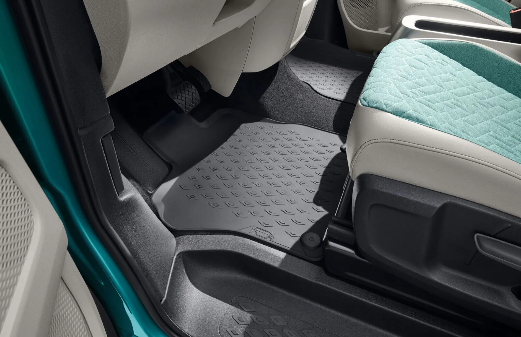 2befair Auto-Fußmatte Gummimatten Set Kofferraum (hinten und vorne