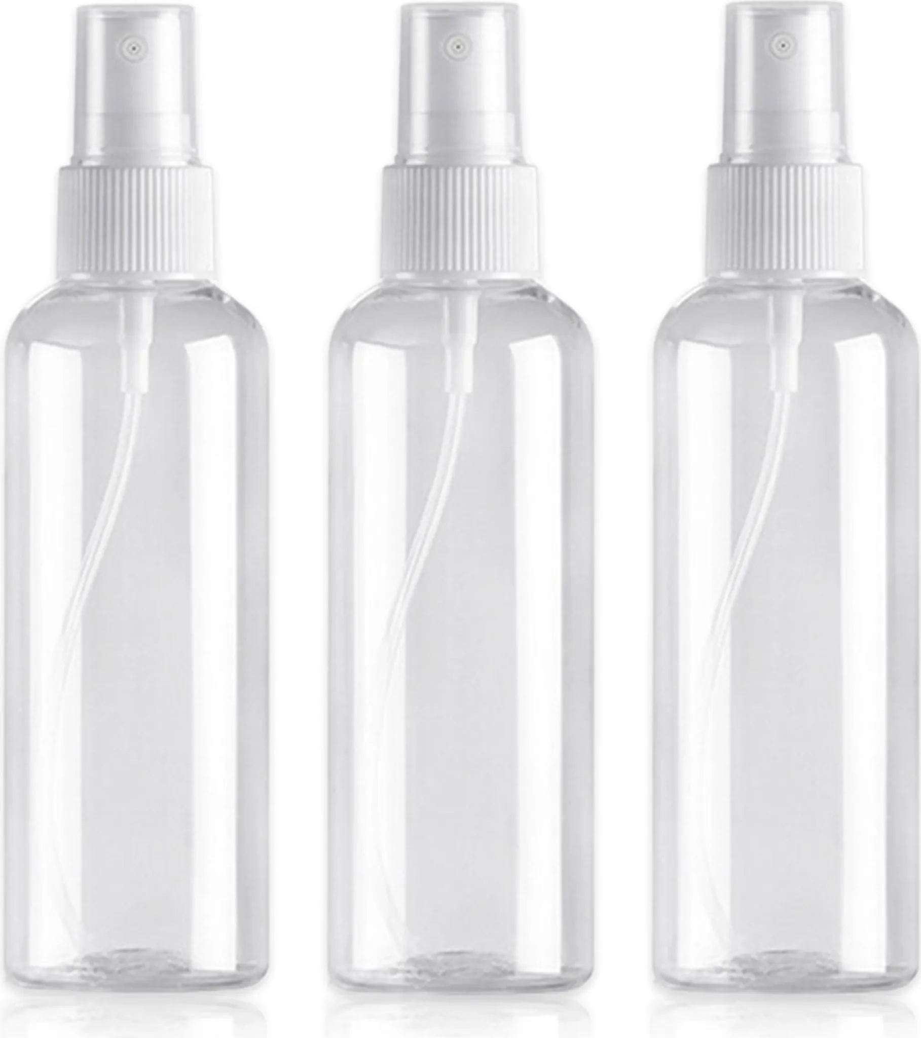 12x leere Sprühflaschen 100ml Pumpzerstäuber klar