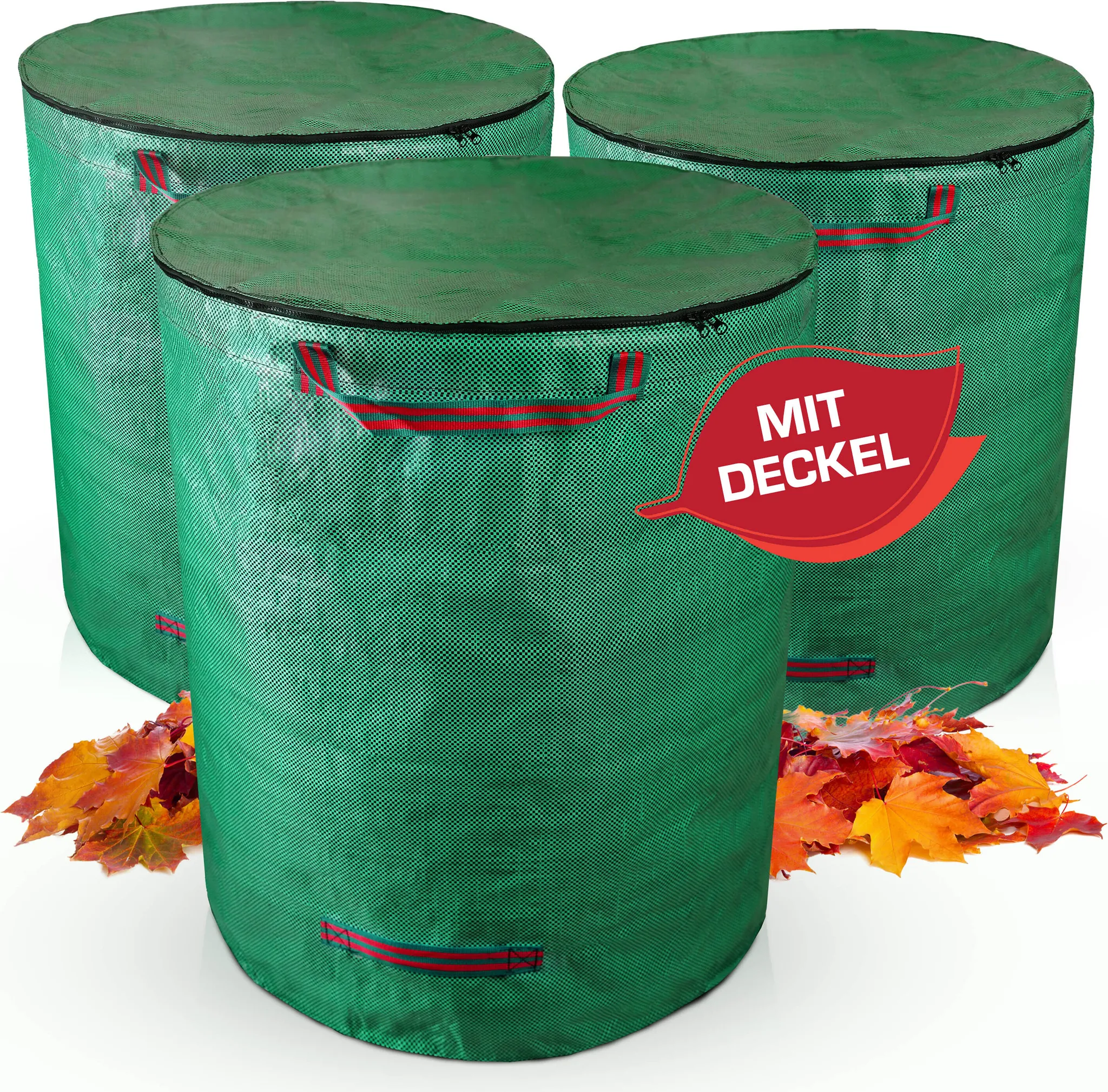 PROVISO TOOLS Gartenabfallsack 272L - Pop-Up Laubsack Mit Fiberglas-Ring