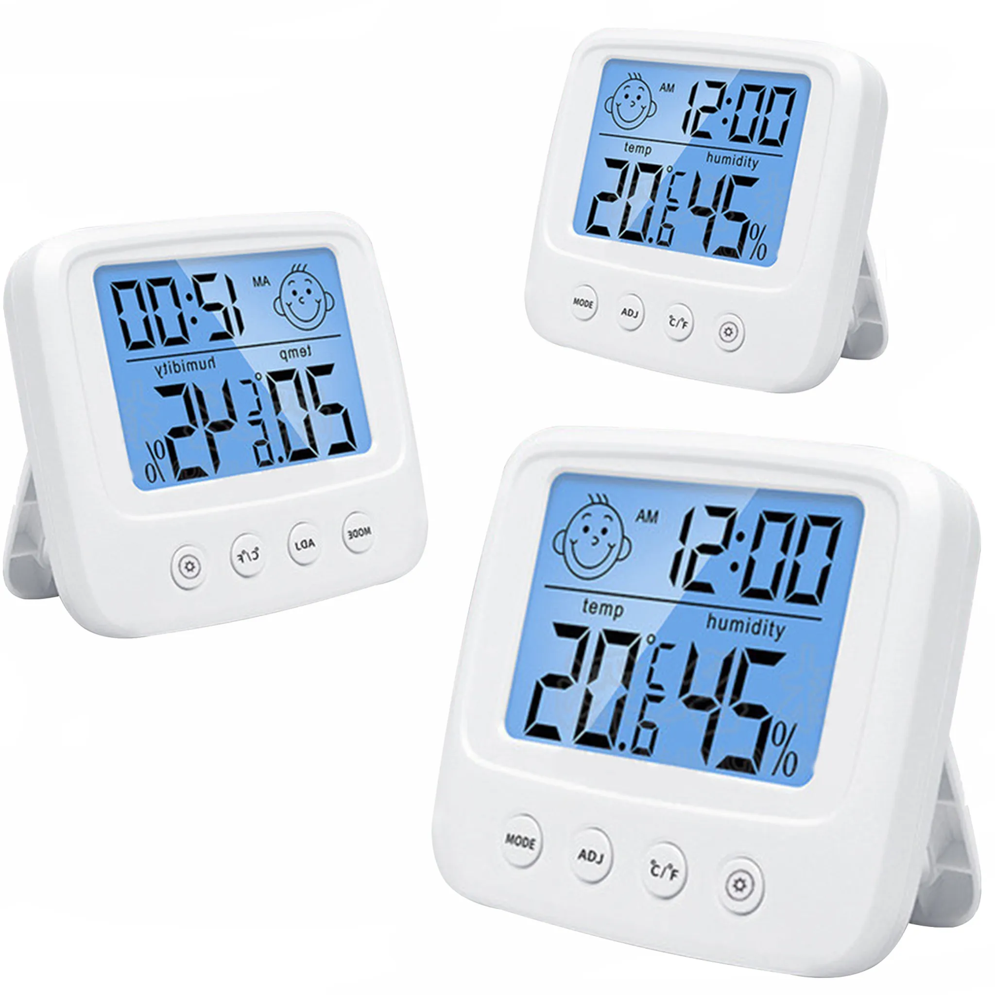 3er-Pack Digitales Hygrometer Thermometer