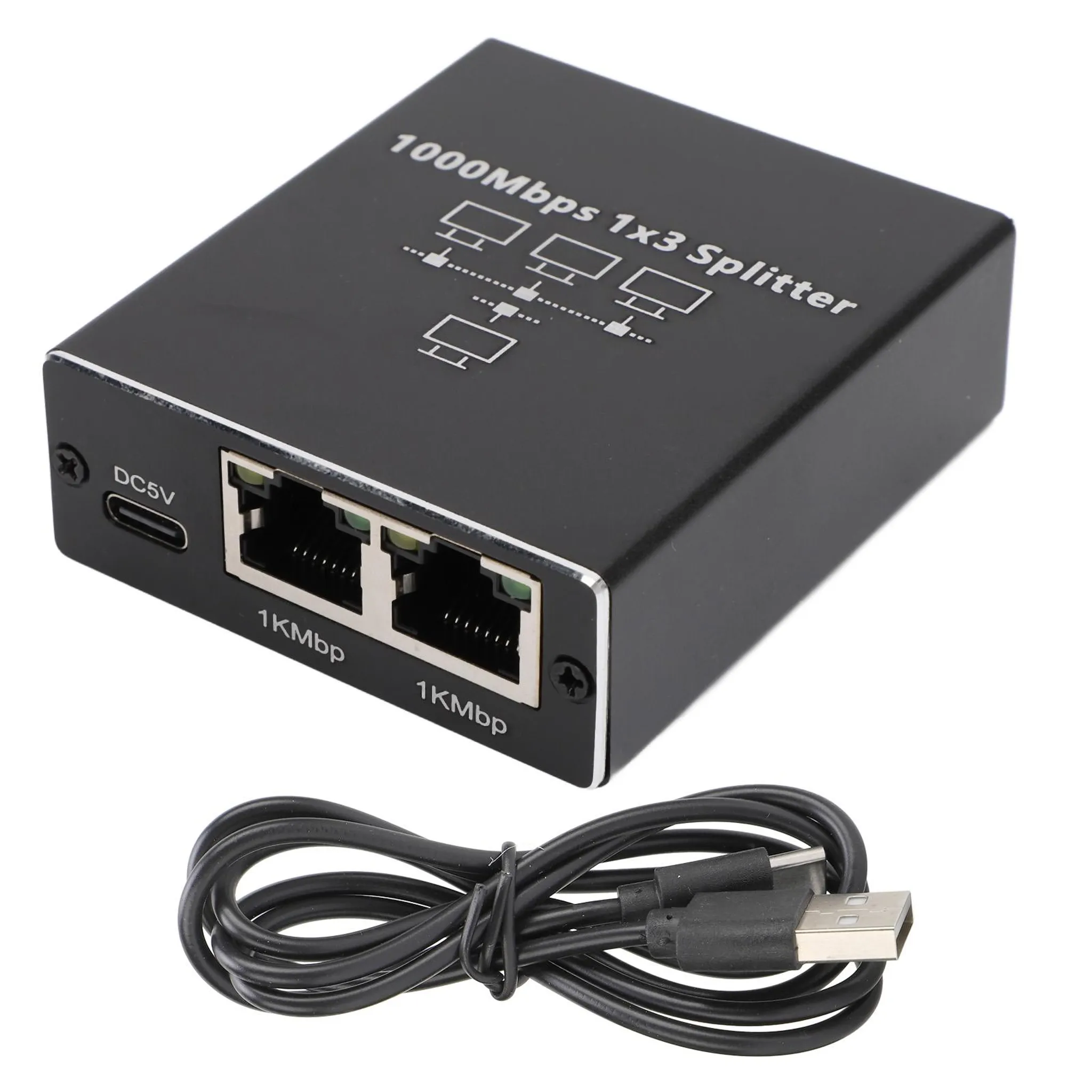 Splitter Modum Adattatore Rete Patch Panel SDOPPIATORE CAVO DI RETE ETHERNET SPLITTER ...