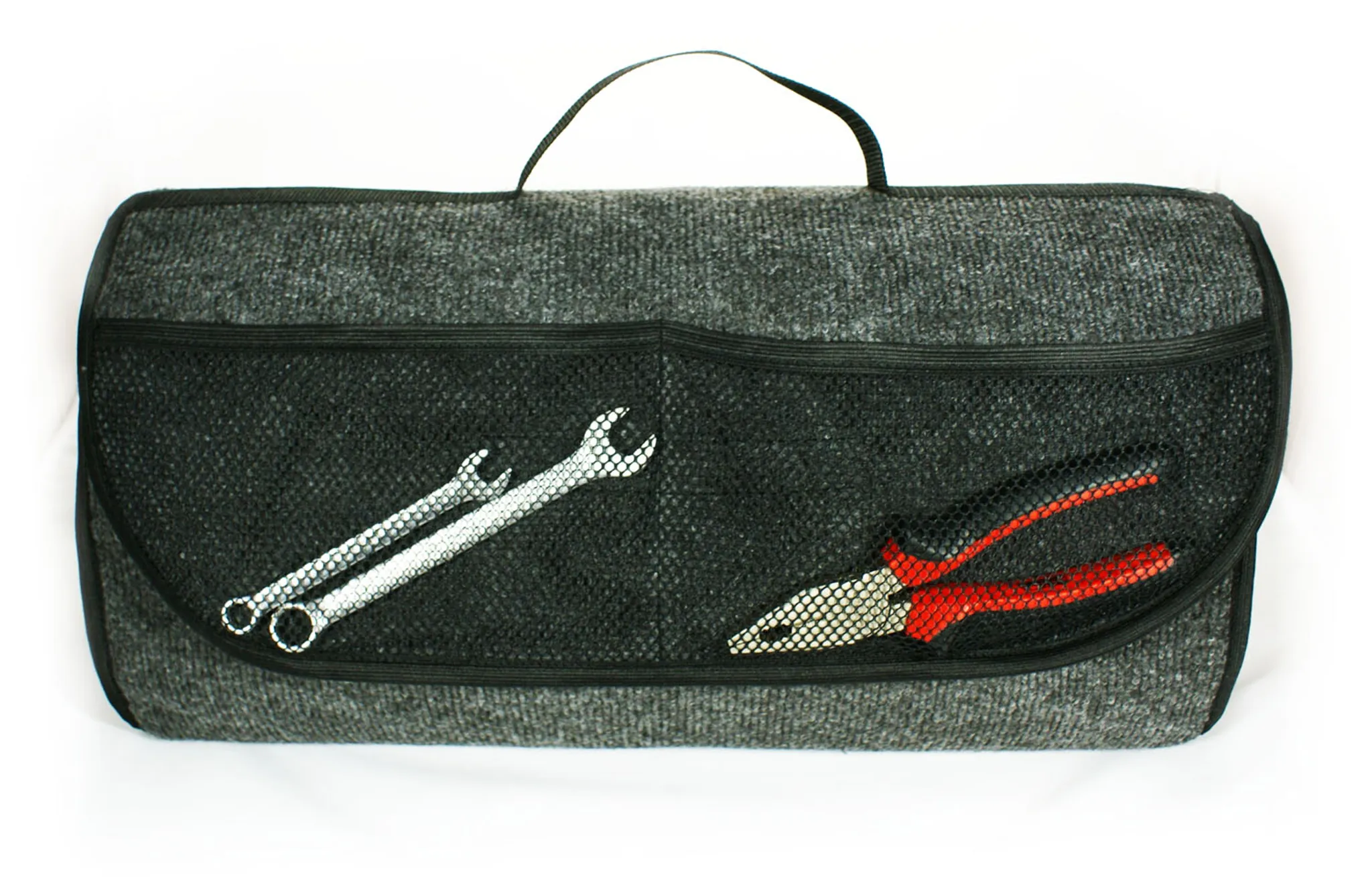 Ferocity Kofferraumtasche mit Klett (haftet an Kofferraum) Organizer  Werkzeugtasche 26 x 16 x 26 cm [014]: : Auto & Motorrad
