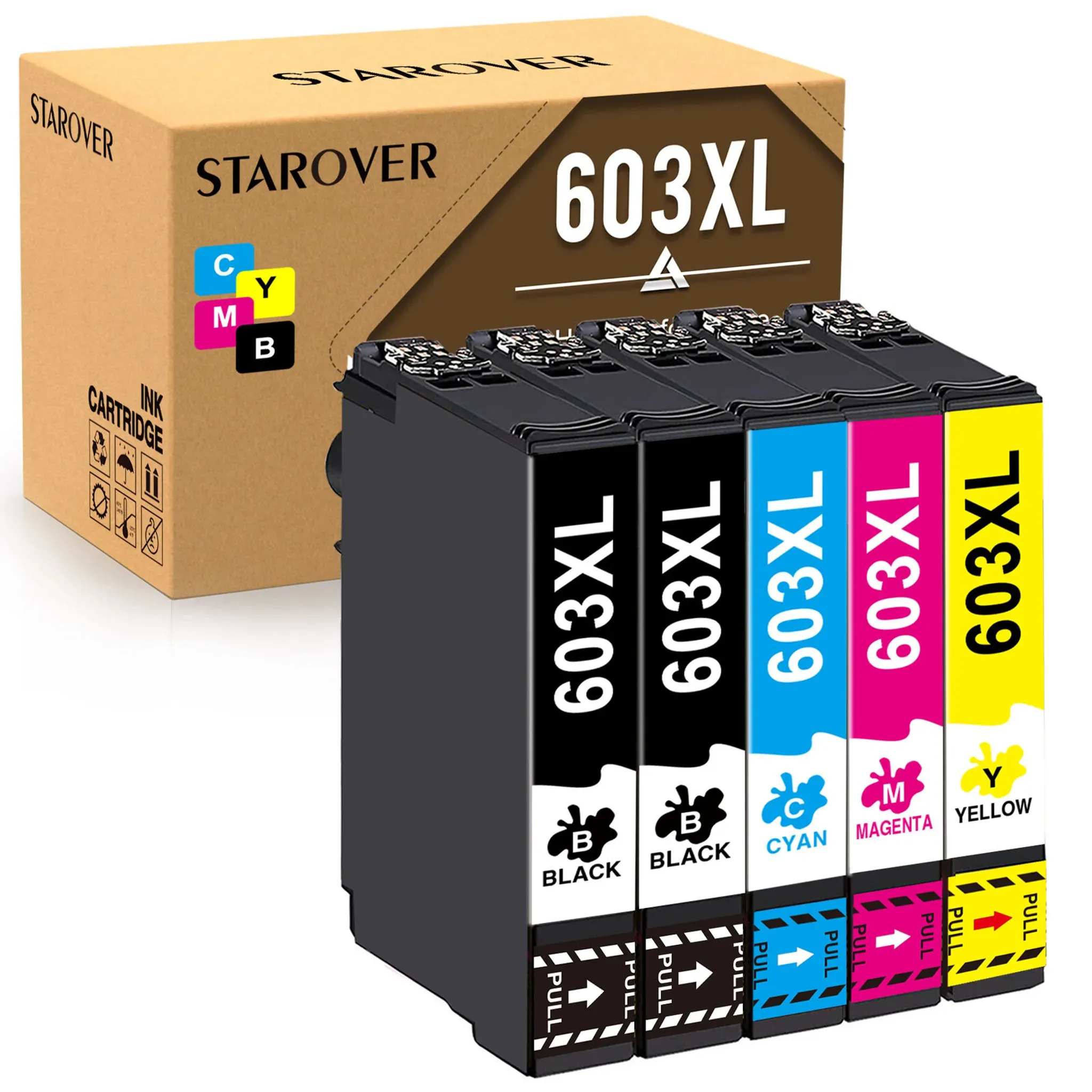 Epson 603 XL kompatibel Multipack Tintenpatronen mit Chips (5er Set)