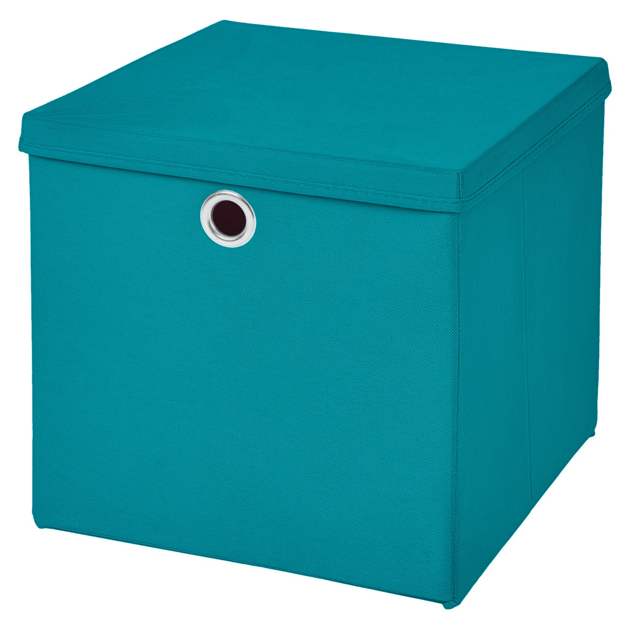 1 Stück Türkis Faltbox 28 x 28 x 28 cm Aufbewahrungsbox faltbar