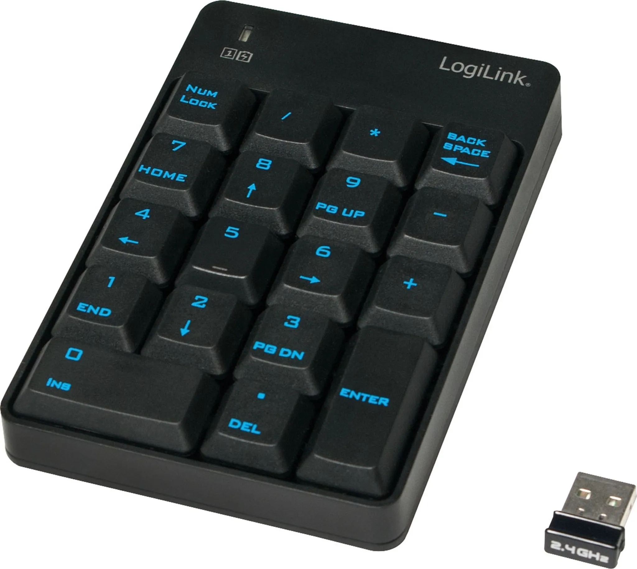 Kabelloser Nummernblock – 22 Tasten, USB/2,4G Wireless, Bis Zu 80h Laufzeit & Schnelle Reaktion (Roségold)