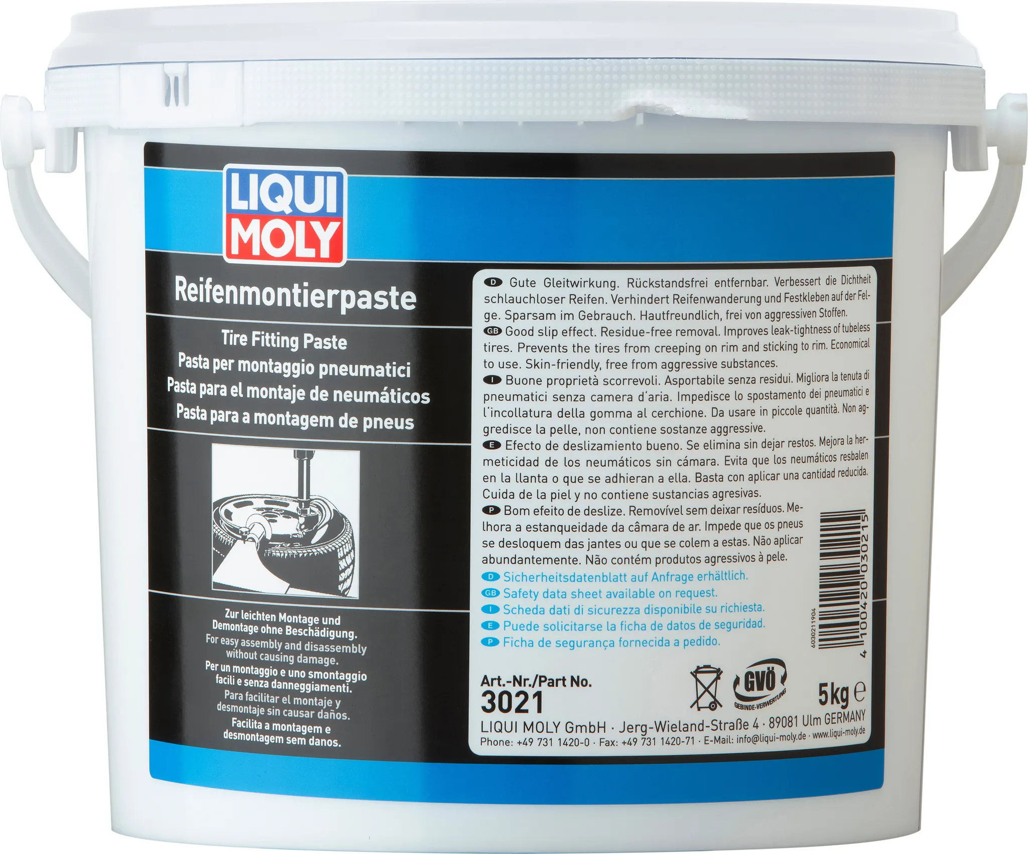 sylk gleitmittel Liqui Moly Reifenmontierpaste weiß 5 kg