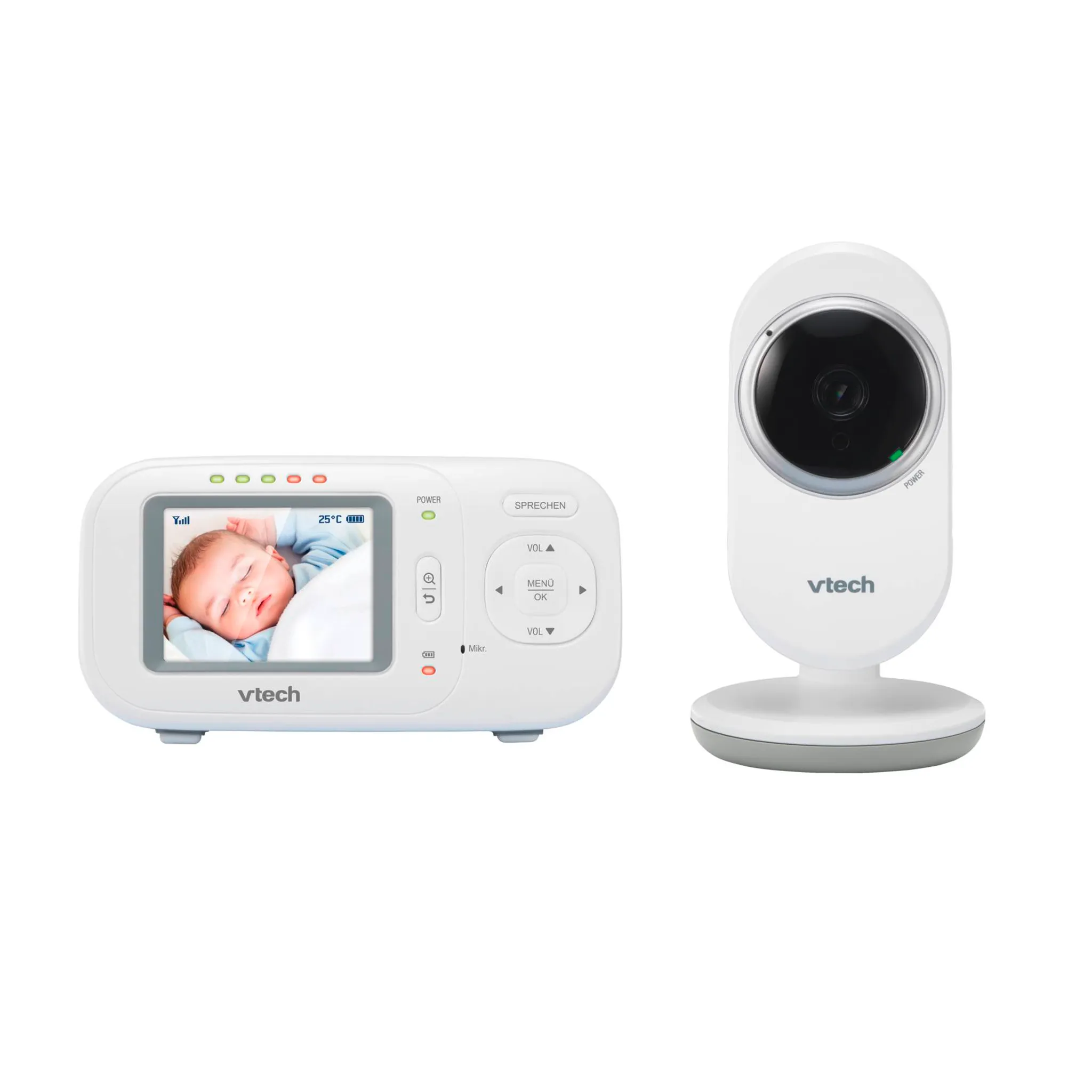 Vtech Babymonitor VM818 HD  80-302473 Baby & Kind Babyartikel Sicherheitsprodukte für Kinder Babyphones 
