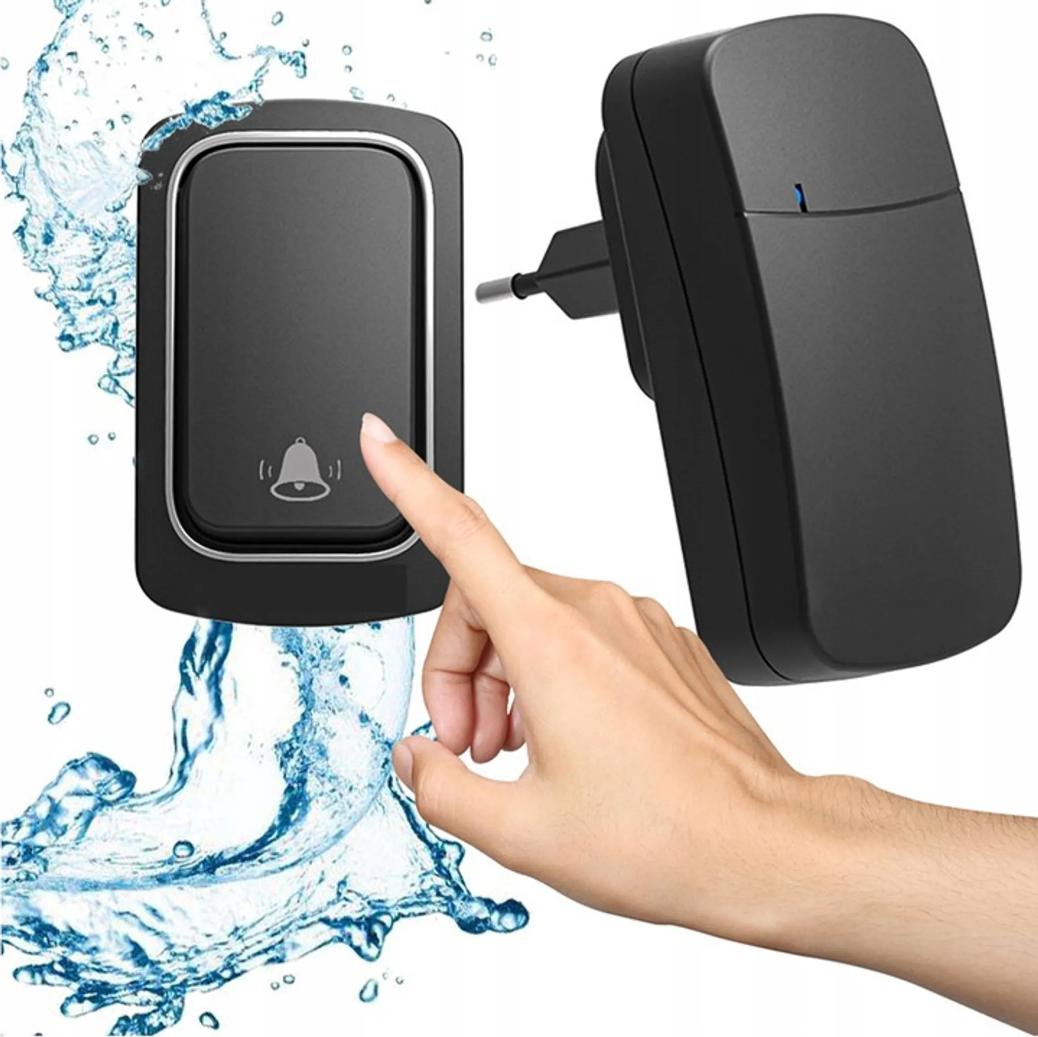 FORELAND Funk Türklingel Set - Wasserdicht Mit 400m Reichweite & 50 Melodien