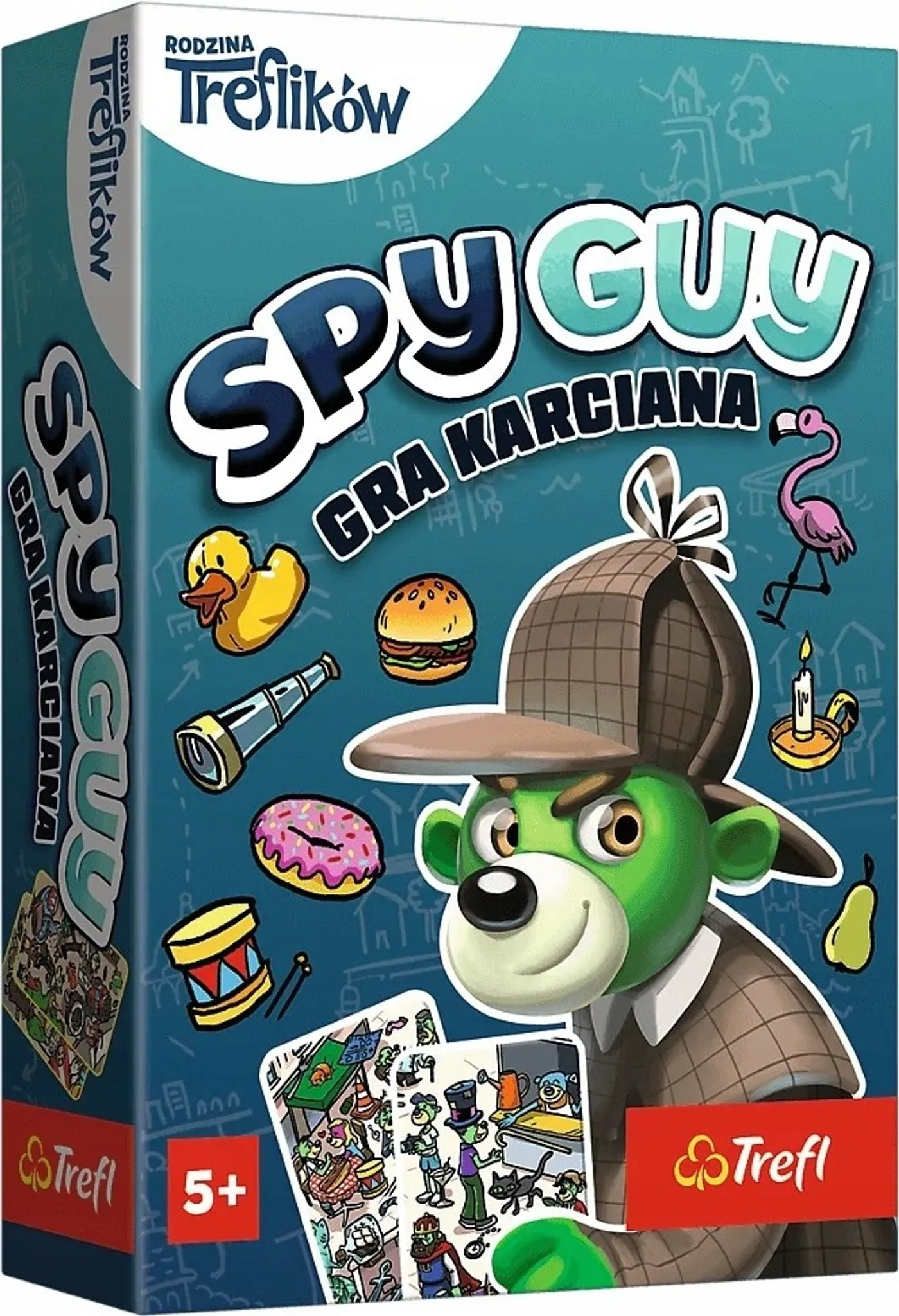 Trefl Spy Guy Brettspiel – Kooperatives Detektivspiel Ab 5 Jahren (mehrfarbig)