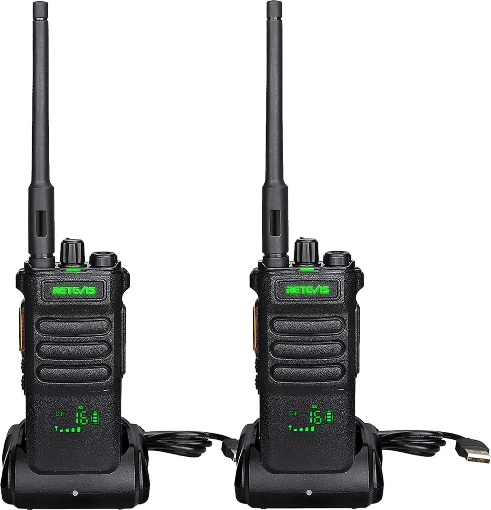 Retevis RT86S Walkie Talkie 10W High Power Walkie Talkie Long Range UHF GRMS Two Way Radio Upgraded RT86 Radio Station Camping