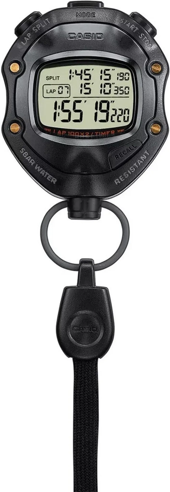 Casio Handstoppuhr Schiedsrichter-Stoppuhr HS-80TW-1EF