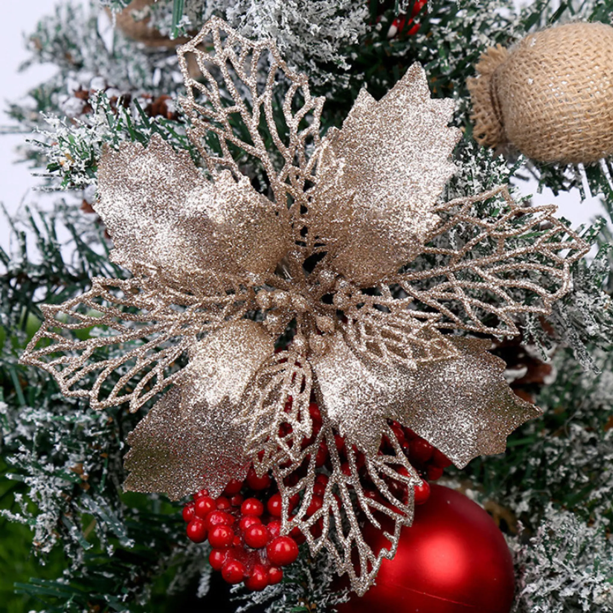 Weihnachtsstern Baumspitze 15 Cm Blau  Leichter Weihnachtsbaumschmuck Fr  Festliche Stimmung
