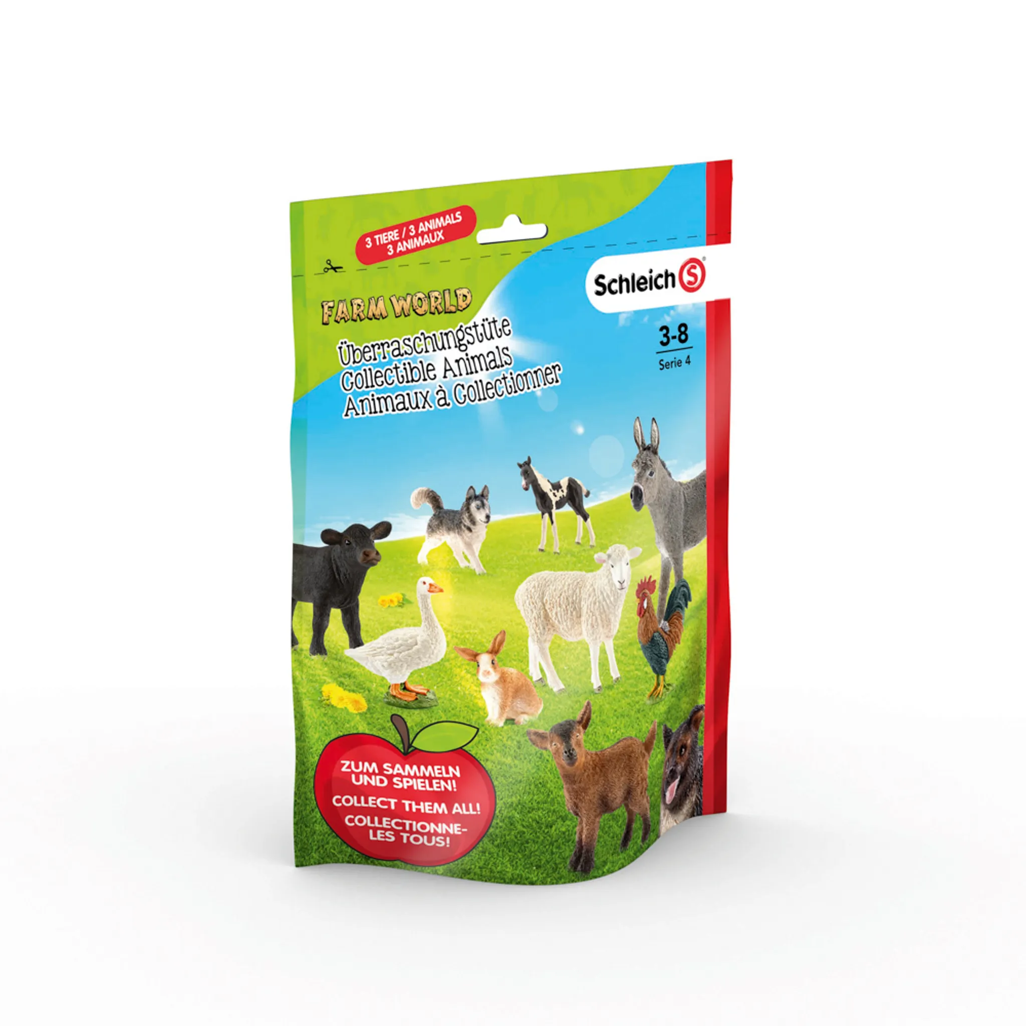 Grande set di sagome di animali da fattoria | Vettore Premium