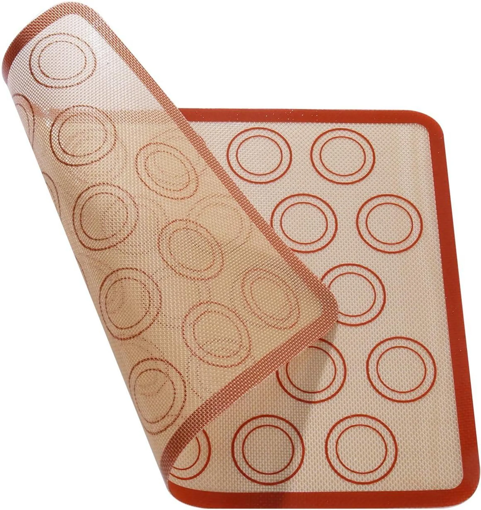 Runde Silikon-Backmatte (23 Cm) - Antihaft, Hitzebeständig Bis 250°C - Ideal Für Induktion, Kekse, Macarons & Mehr