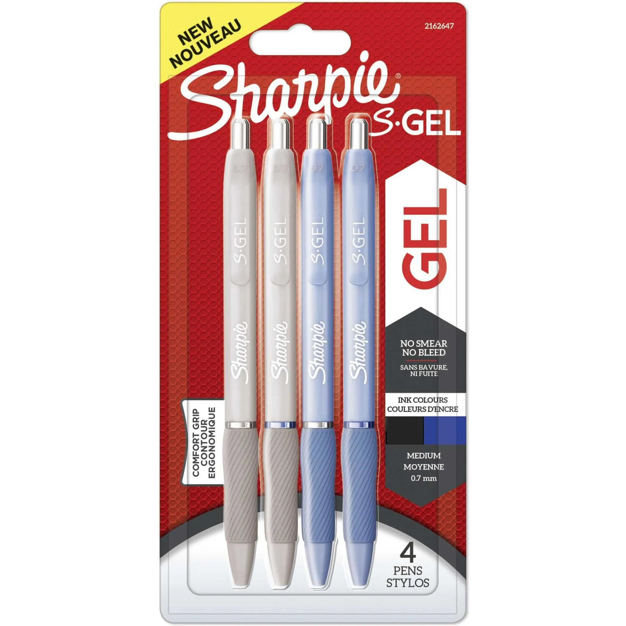 Sharpie penna gel S-Gel 0,7 mm 3 pezzi blister blu