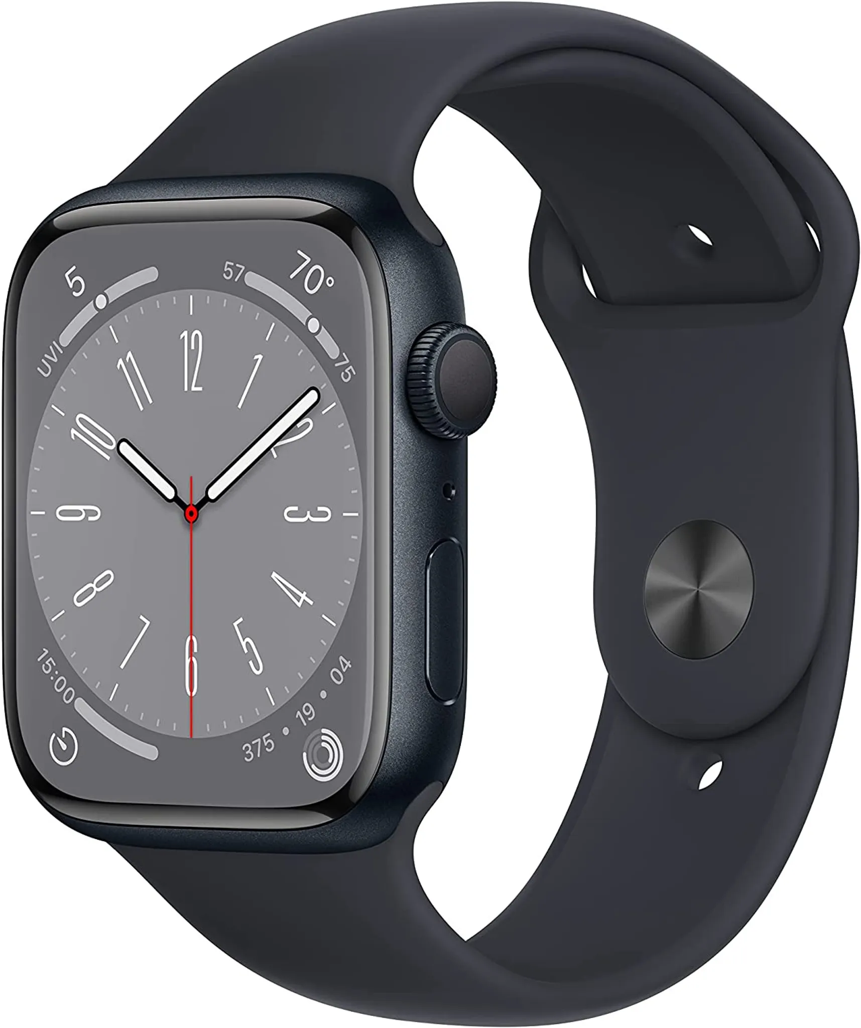 Apple Watch Series 8, 45 mm Mitternacht