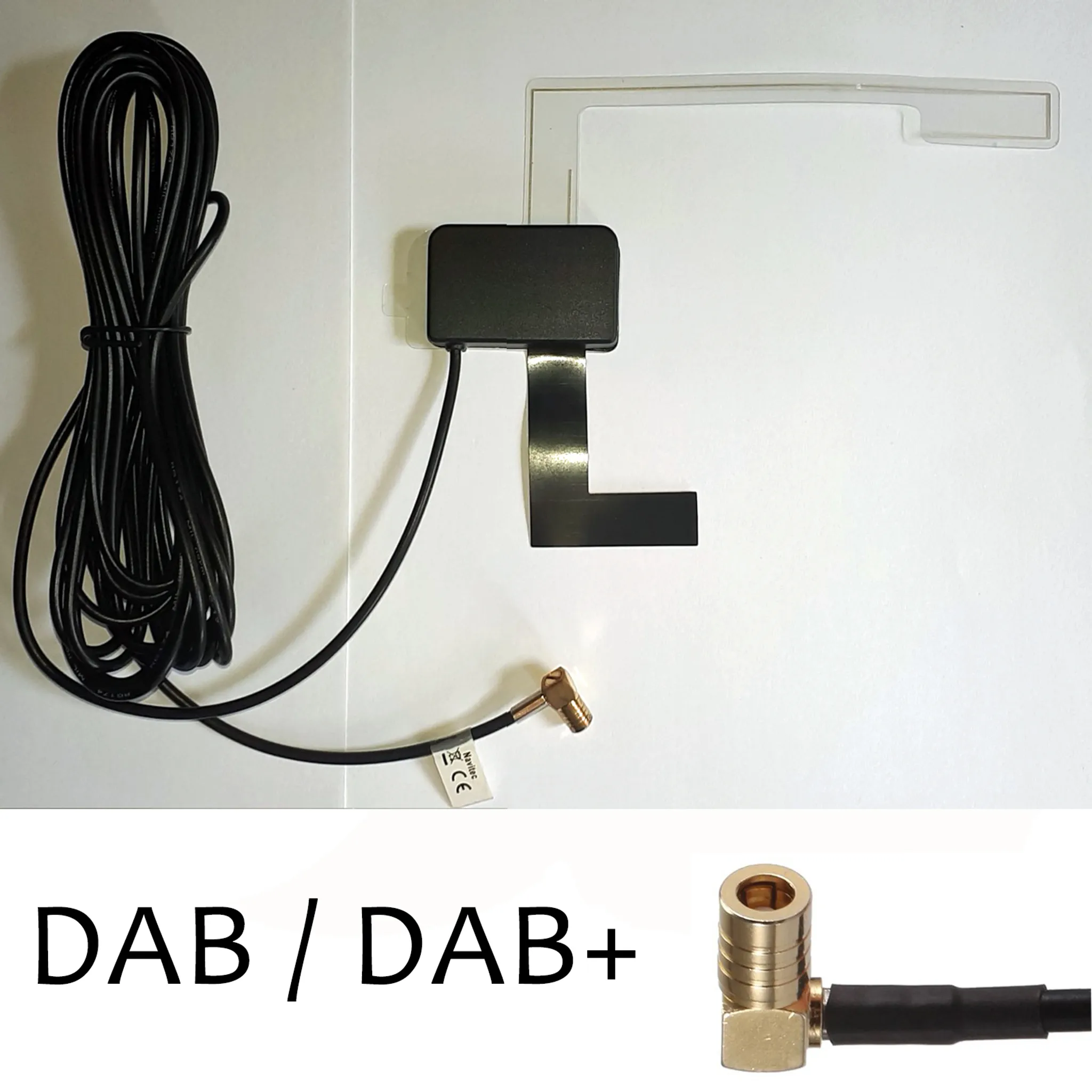DAB+/ DAB Antenne für Digital Radio 5M Klebeantenne KFZ Antenne  Scheibenantenne