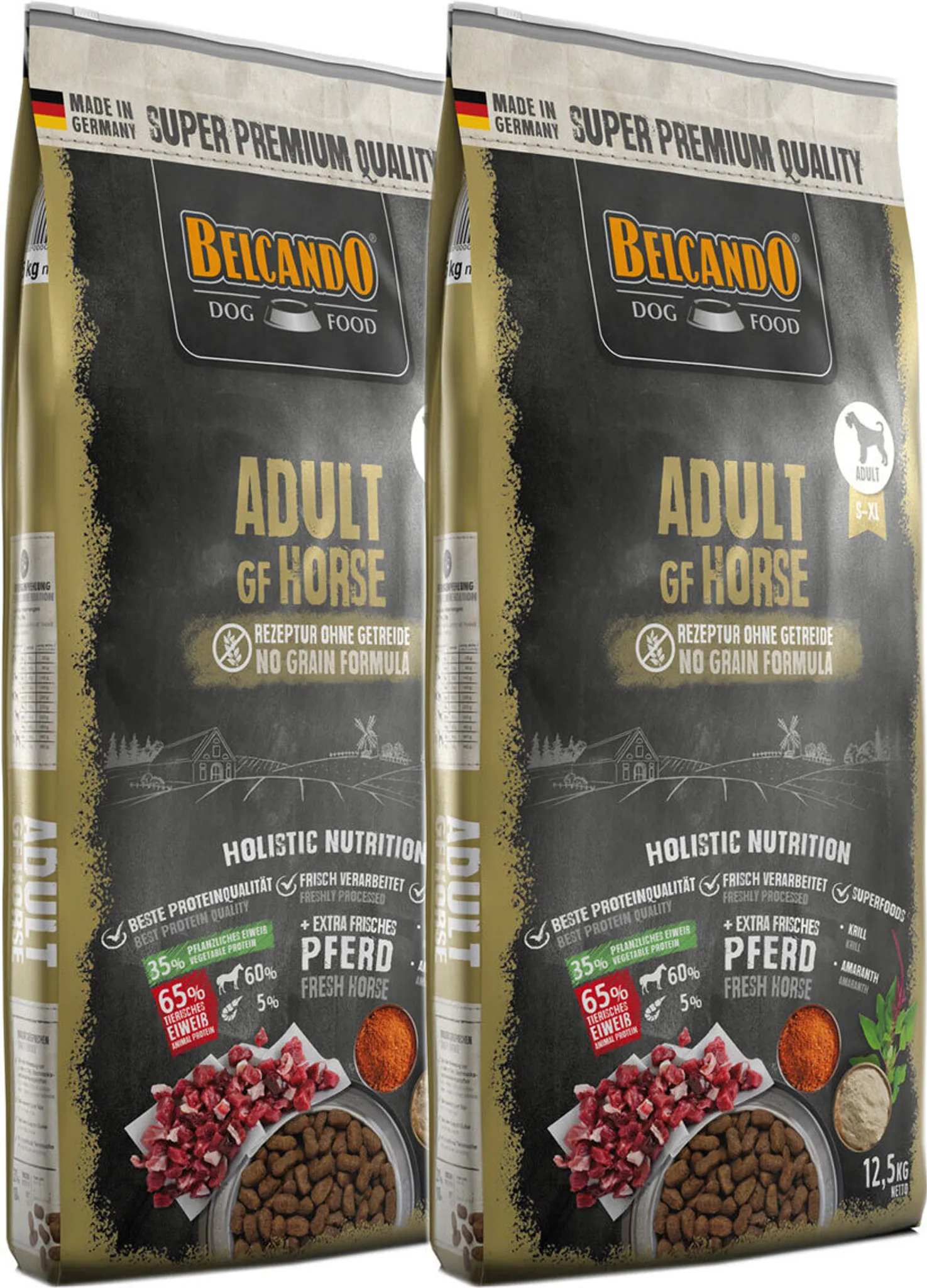 Belcando Adult GF Horse 2 x 12,5 kg Hunde-Trockenfutter