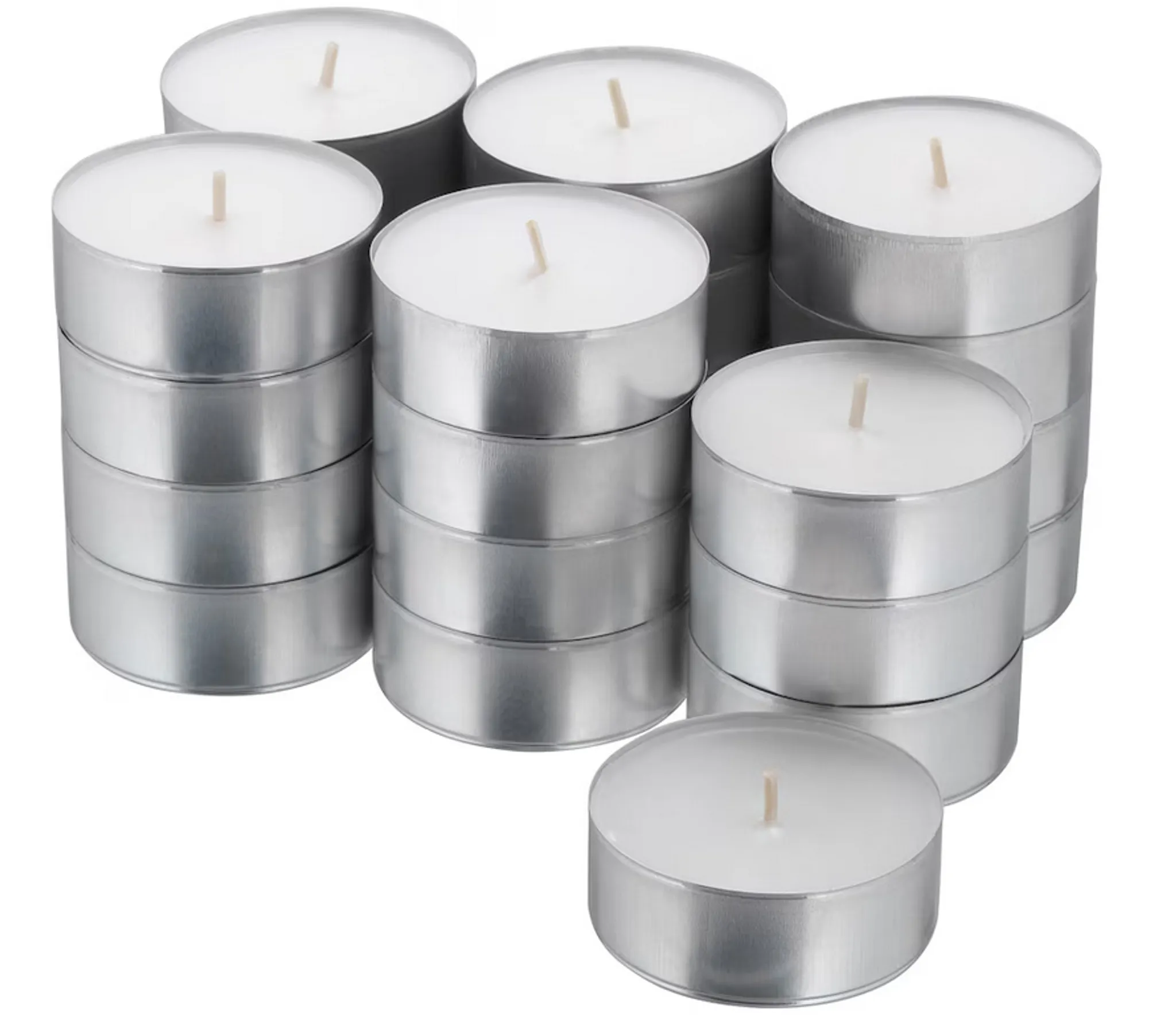 GLIMMA Ikea Maxi Teelichter, duftneutral weiß 24er