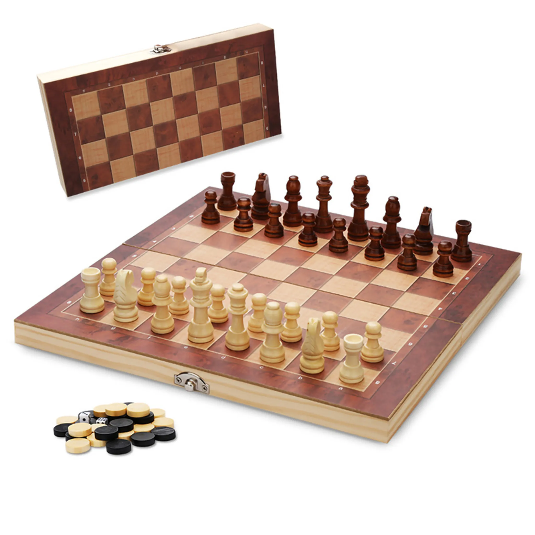 A set of 8in1 games board chess GR0424