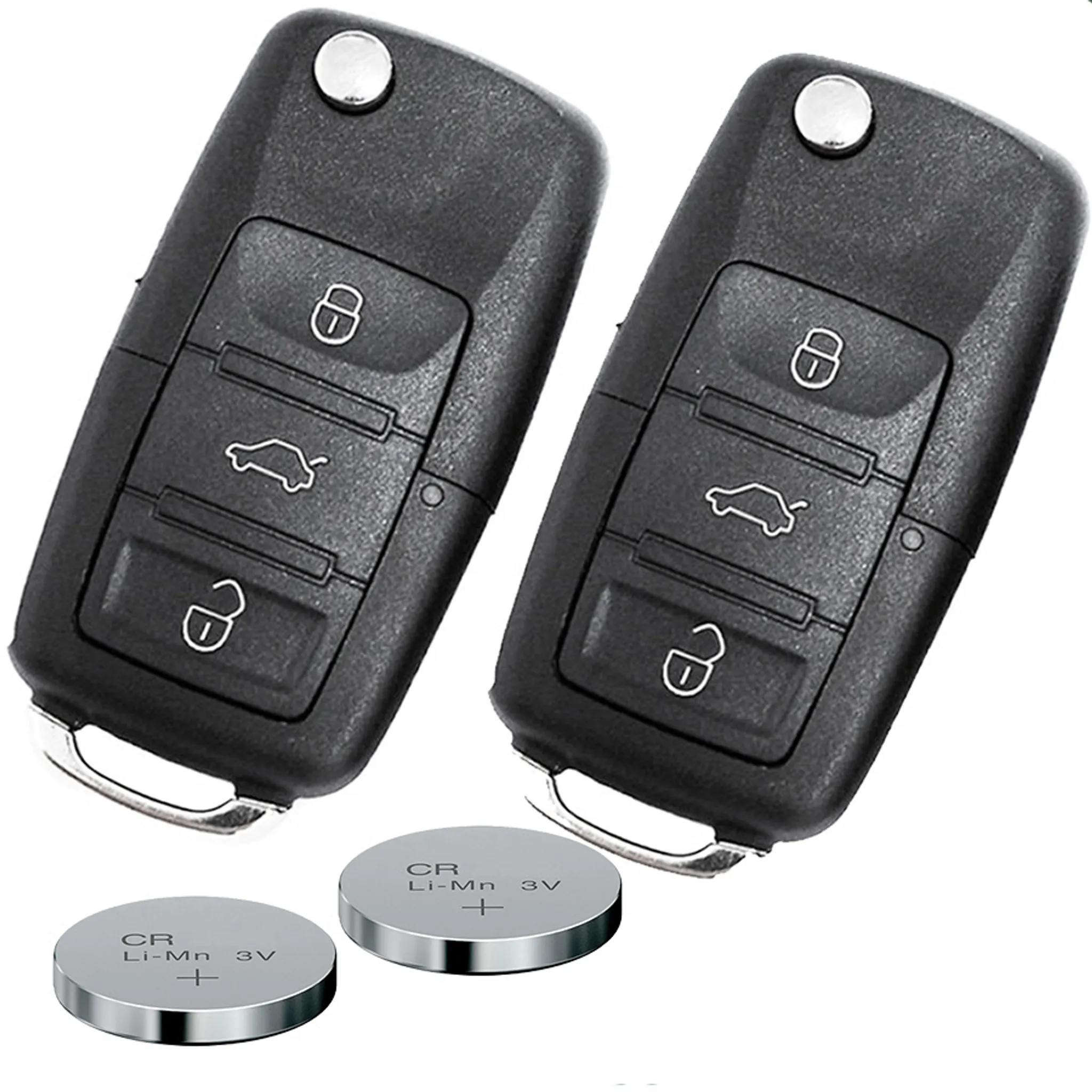 Auto Klappschlüssel Fernbedienung Gehäuse Schlüssel 3Tasten für VW