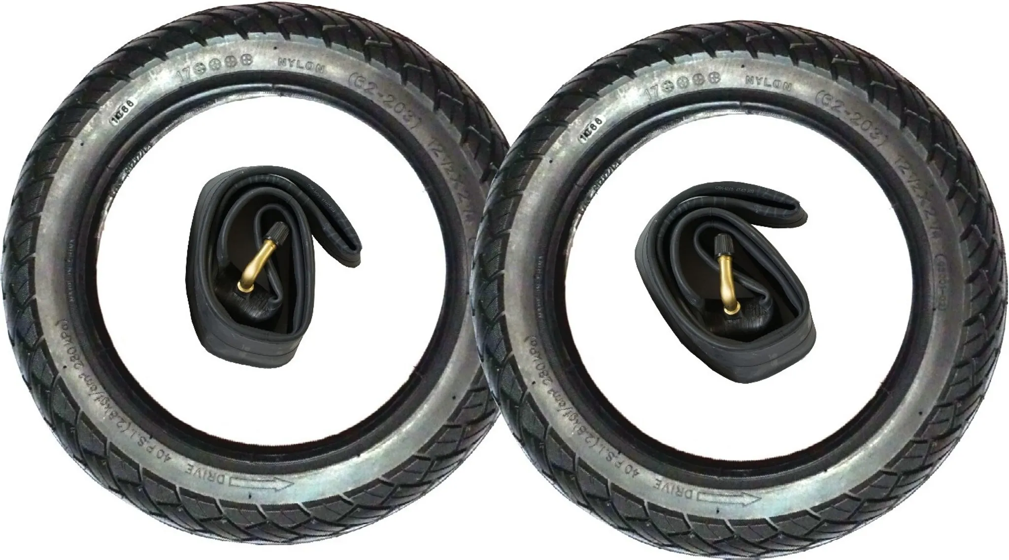 Robuster 280x65-203 Reifen & Schlauch Für Kinderwagen - Langlebige Gummi-Lösung