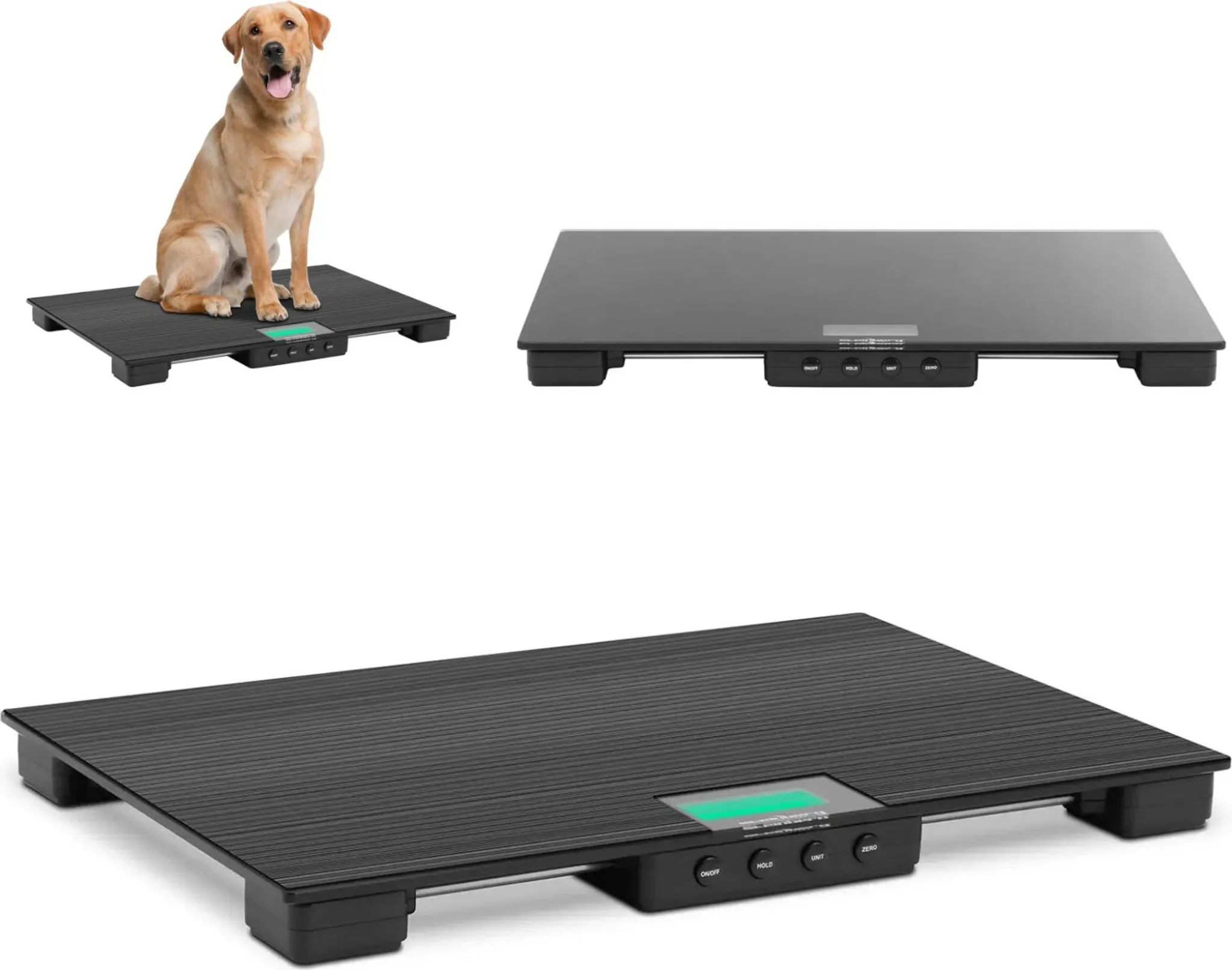 Produktbild von Digitale Tierwaage 300 Kg – LCD, Mit 2 Modi, Edelstahl 201, Für Hunde, Katzen, Pakete & Mehr – Inkl. Adapter