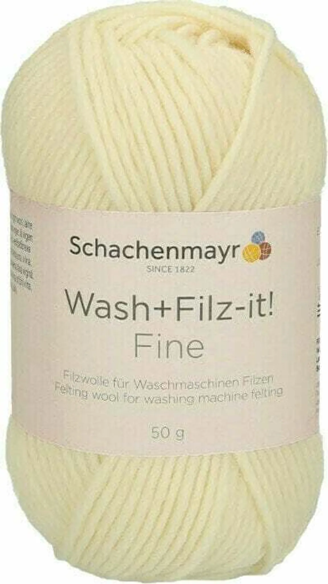 Schachenmayr Wash+Filz-It! Multicolor, 50G Natur-grau Filzgarne (Packung Mit 2
