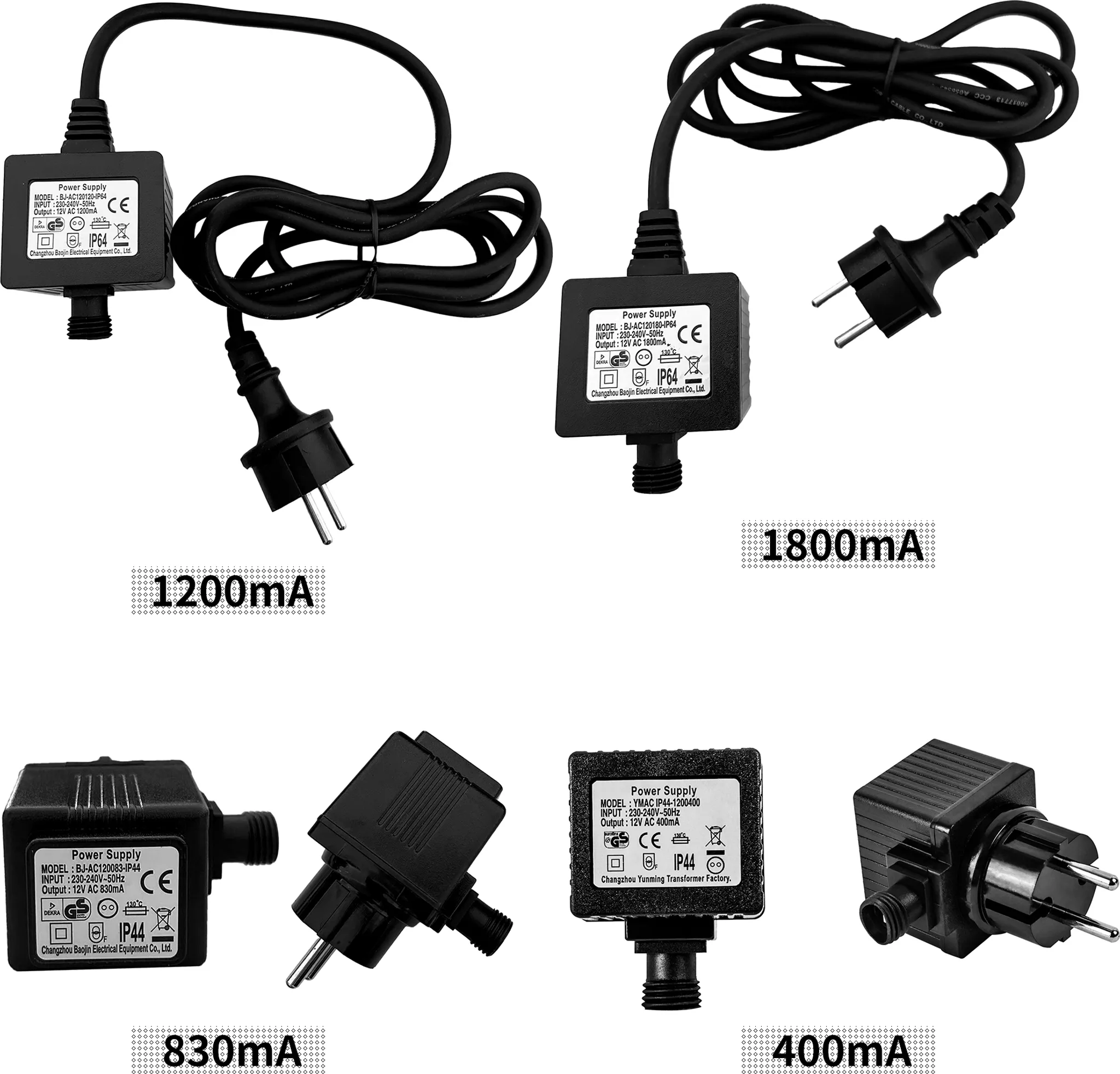 CZJUTAI LED Trafo IP44 Für Weihnachtsbeleuchtung - DC4,5V 6W Mit EU-Stecker