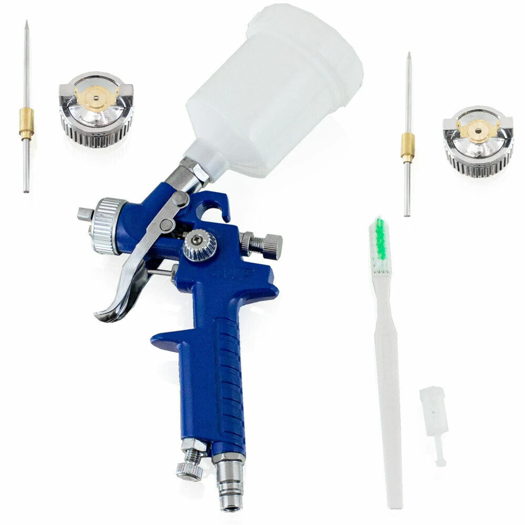 CarBole HVLP Lackierpistole, 1000cc Alu, 4 Düsen 1.4-2.5mm Regler, Rot CarBole HVLP Lackierpistole, 1000cc Alu, 4 Düsen 1.4-2.5mm Regler, Rot
