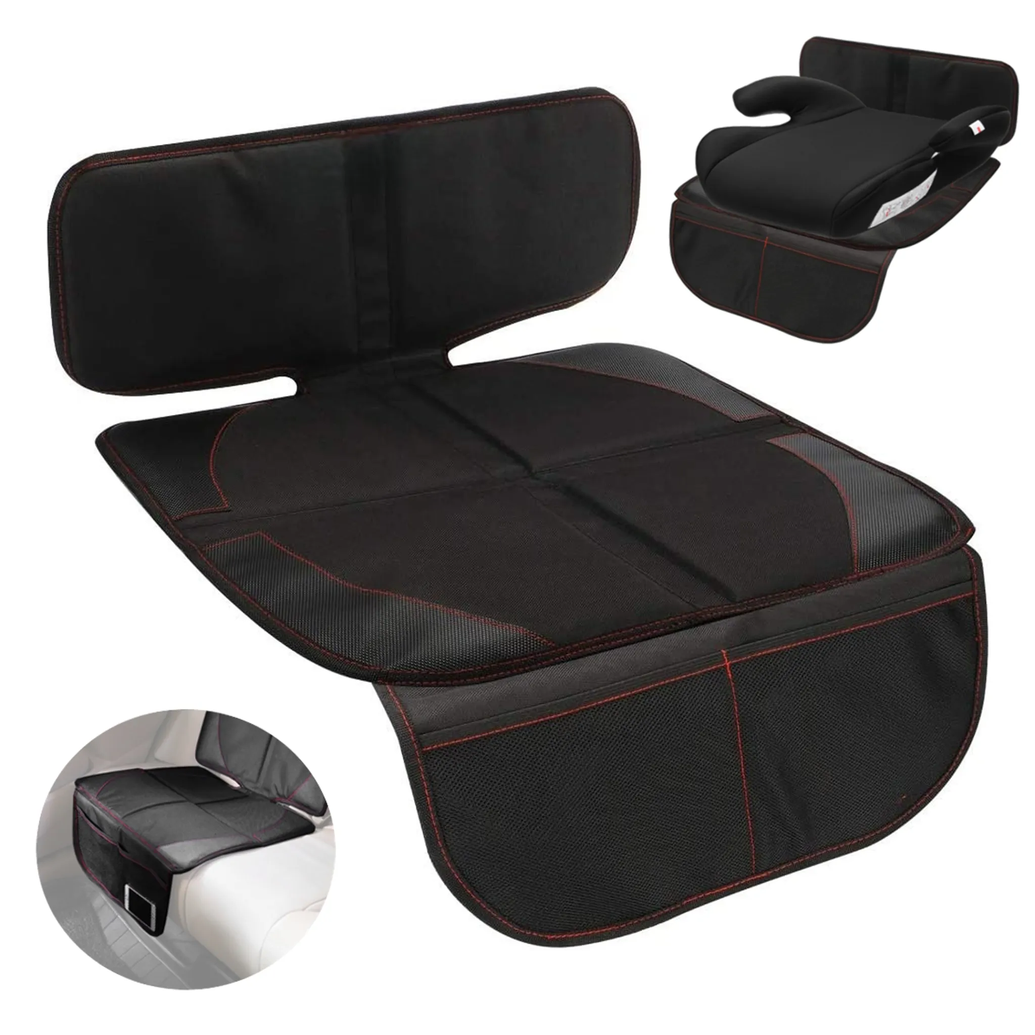 Autositzschoner, Kindersitzunterlage 2 Stück ISOFIX geeignete Schoner für  kindersitz, Sitzschoner Auto Kindersitz, Autositzauflage zum Schutz