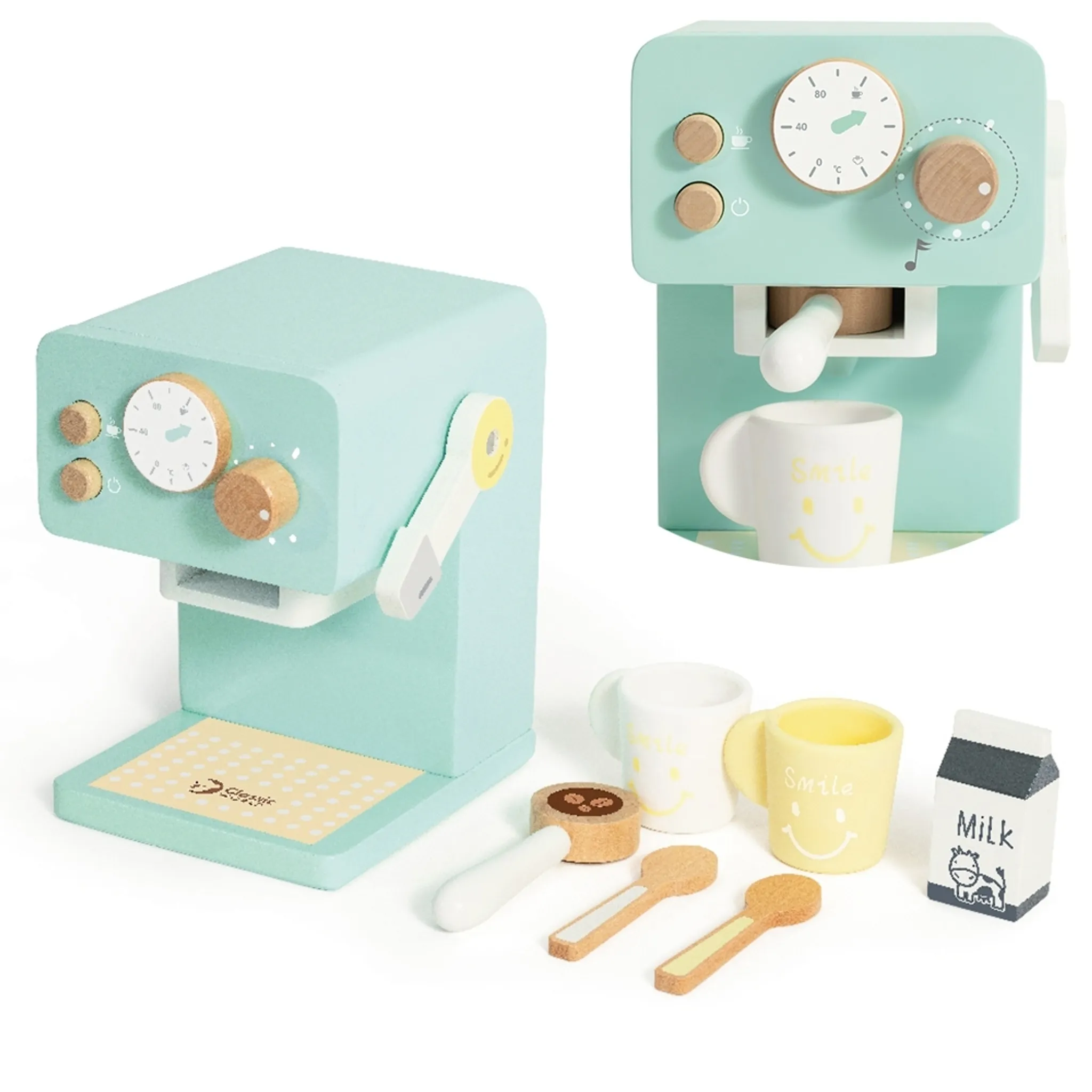 Appareil Carte Bancaire Jouet New Classic Toys Service à Thé Café Avec Gâteau | Jeu D'Imitation Enfant Blanc 10621 Jeu Rôle Enfant