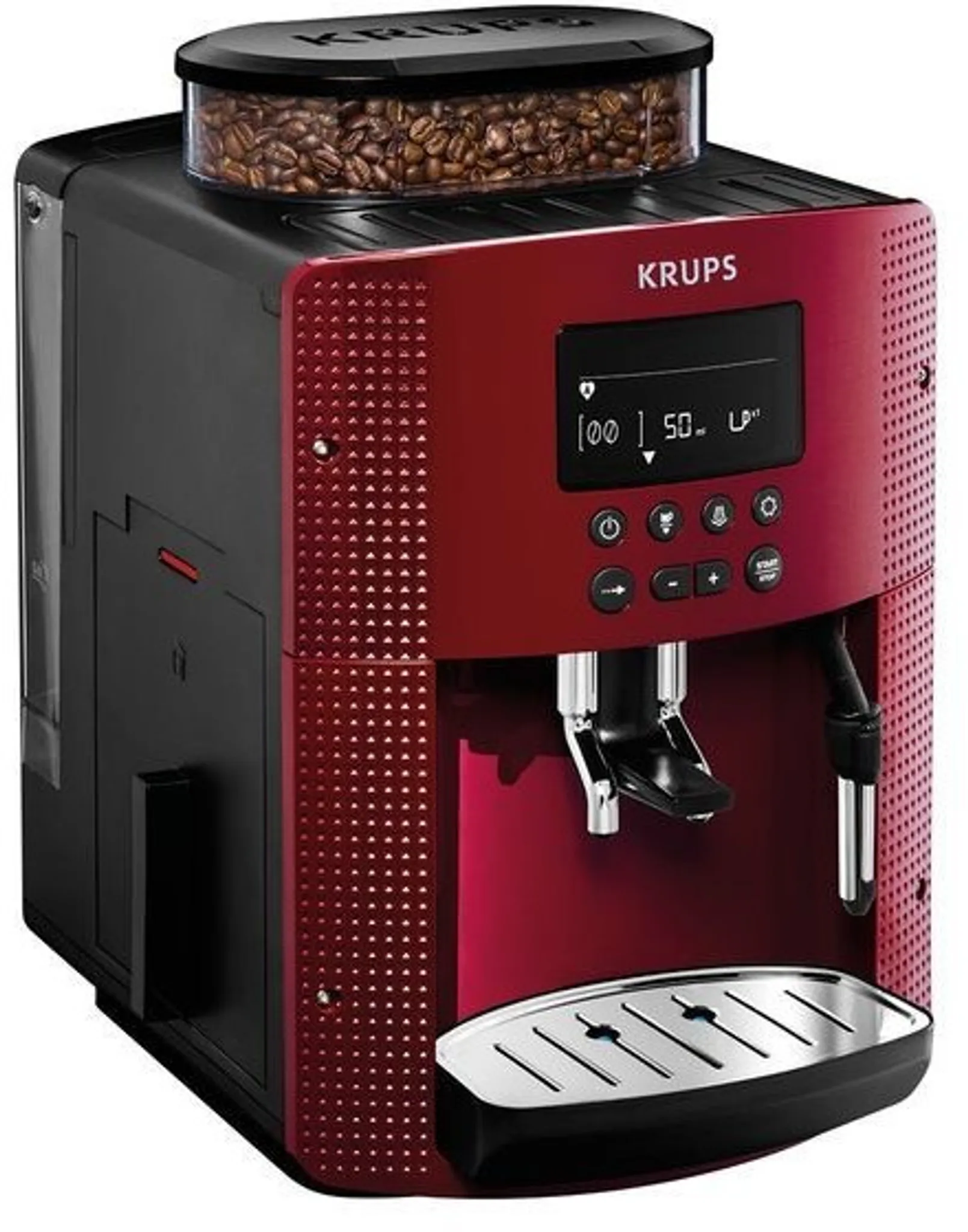 815 Krups Rot EA Kaffeevollautomat 815570