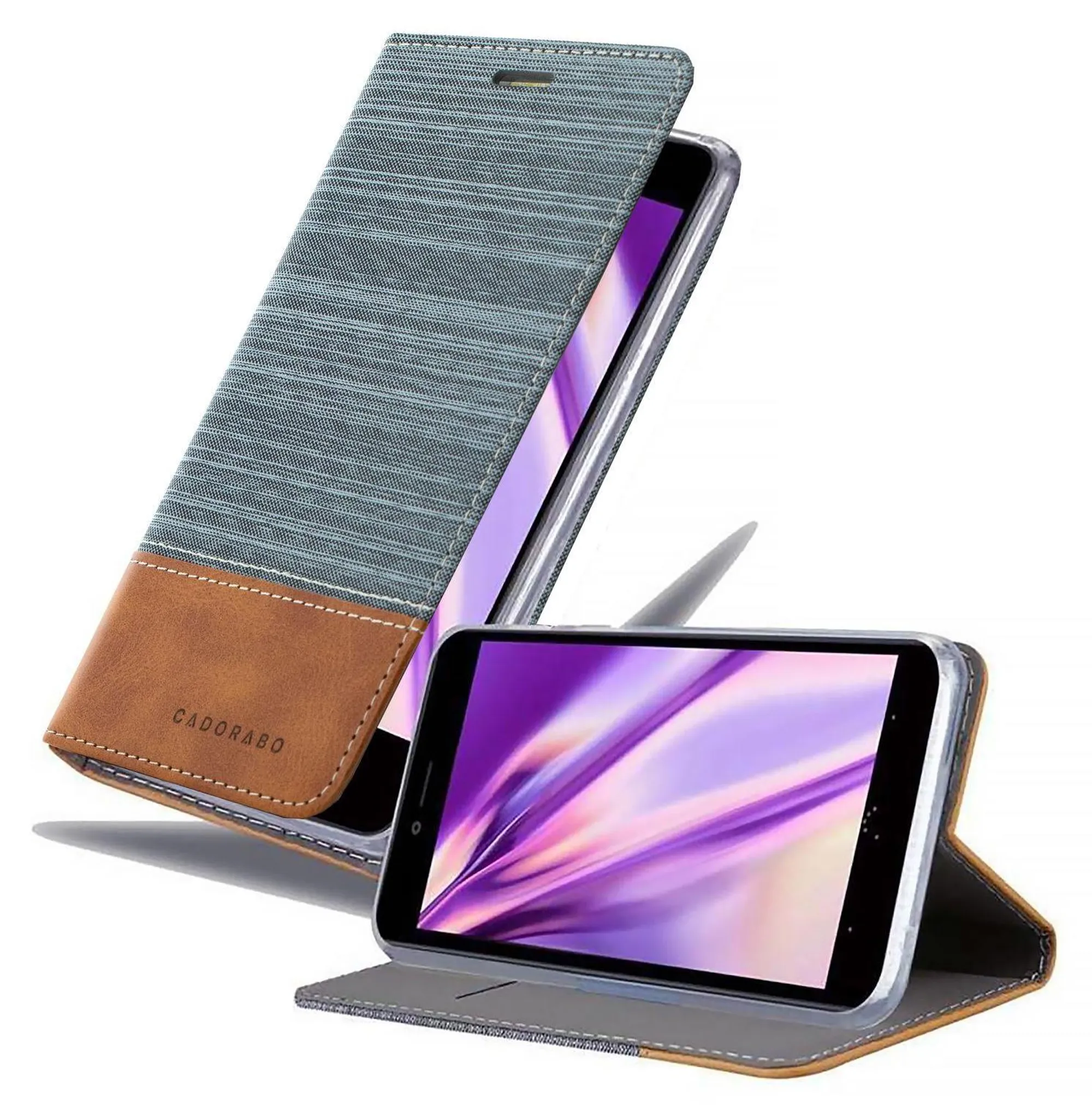 Cadorabo Custodia Flip Per Lenovo K6 / K6 Power, Colore Rosso Mela, Con Chiusura Magnetica