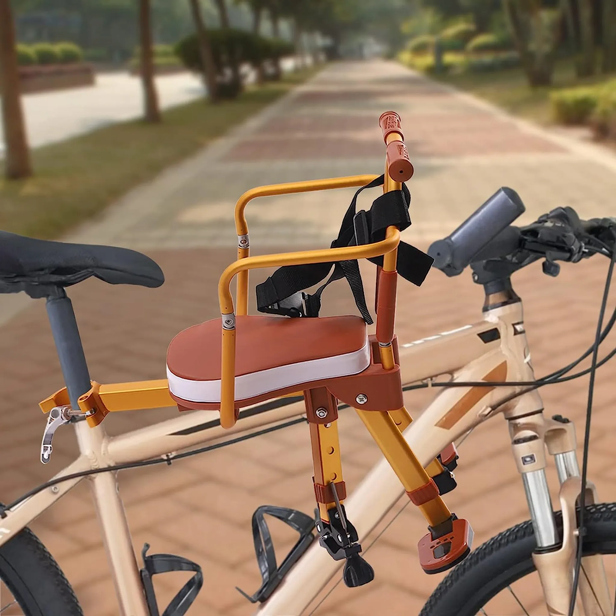Bobike Fahrradsitz mit Windschutzscheibe und Halterung in