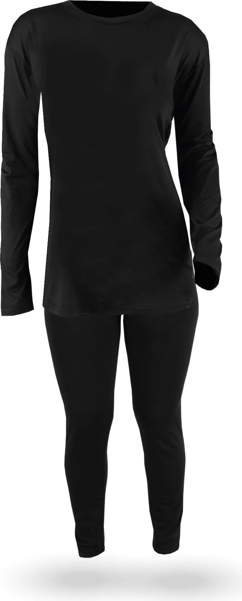 2 Canottiere Termiche Donna Manica Lunga - Invernali Calde - Jersey Morbido S-2XL