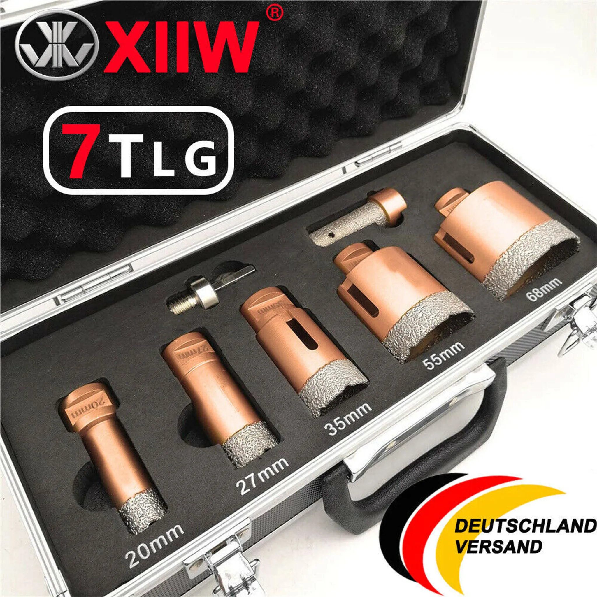 Rubi Kit Easy Gres Plus Diamantbohrkronen Bohrkronen Fliesen Fliesenbohrer 50937 