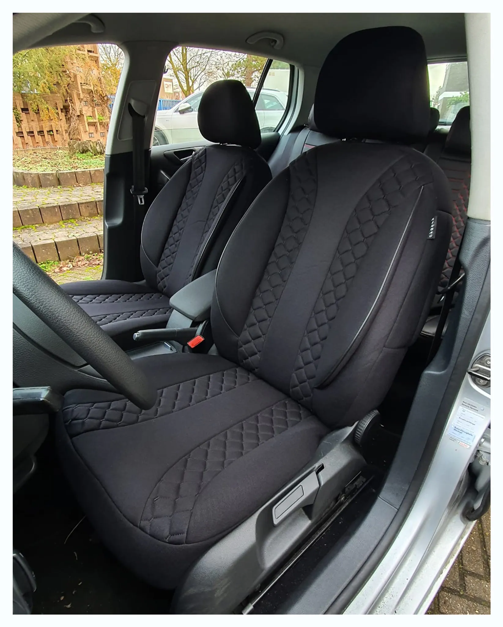 Maß Schonbezüge Sitzbezüge für VW Caddy 2010 - 2015 MD506